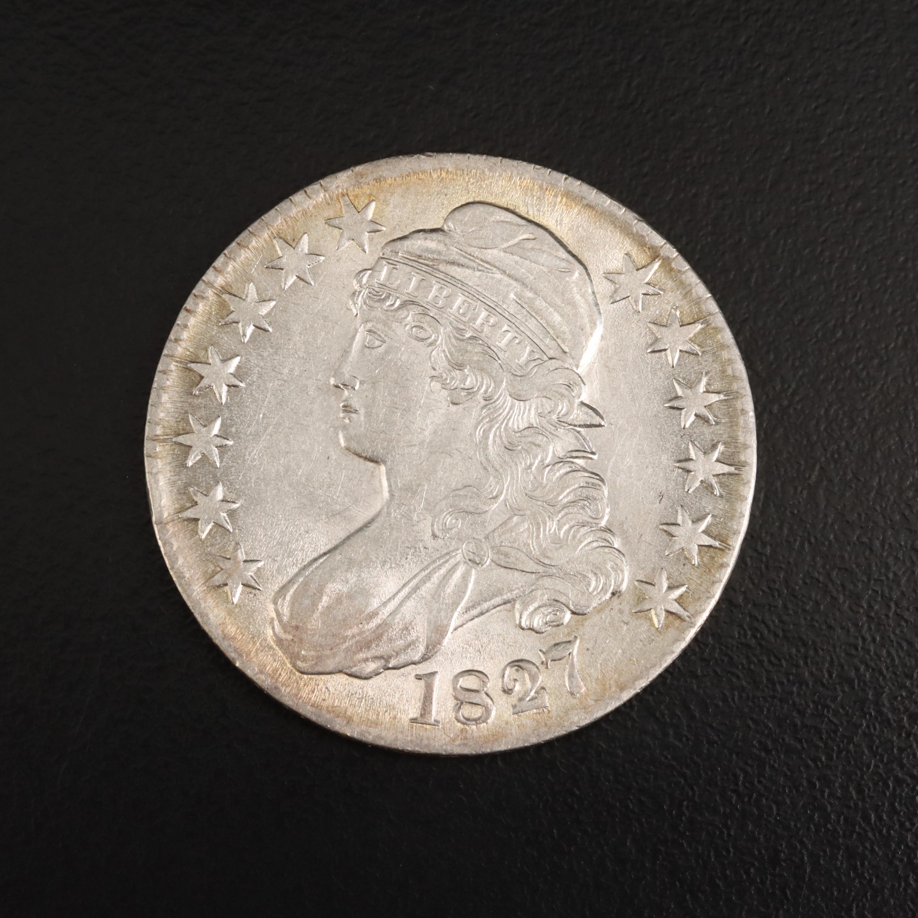 1827 Capped Bust Silver Half Dollar