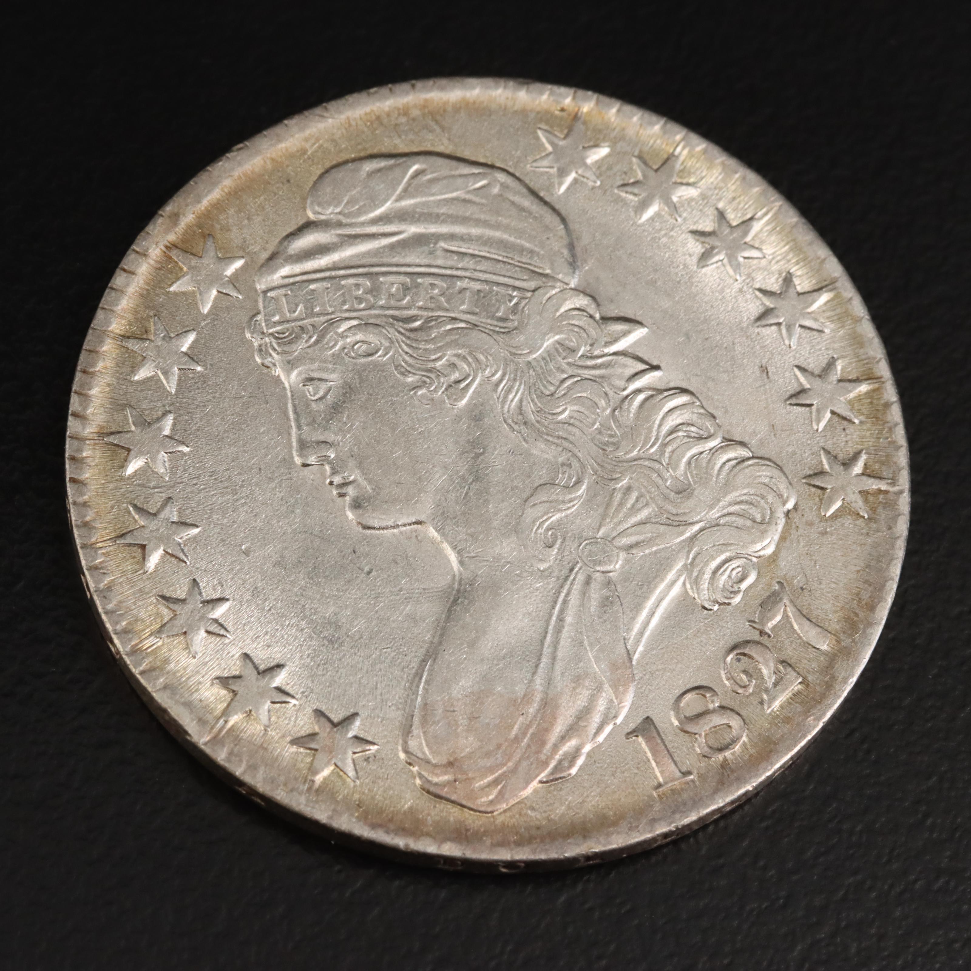 1827 Capped Bust Silver Half Dollar