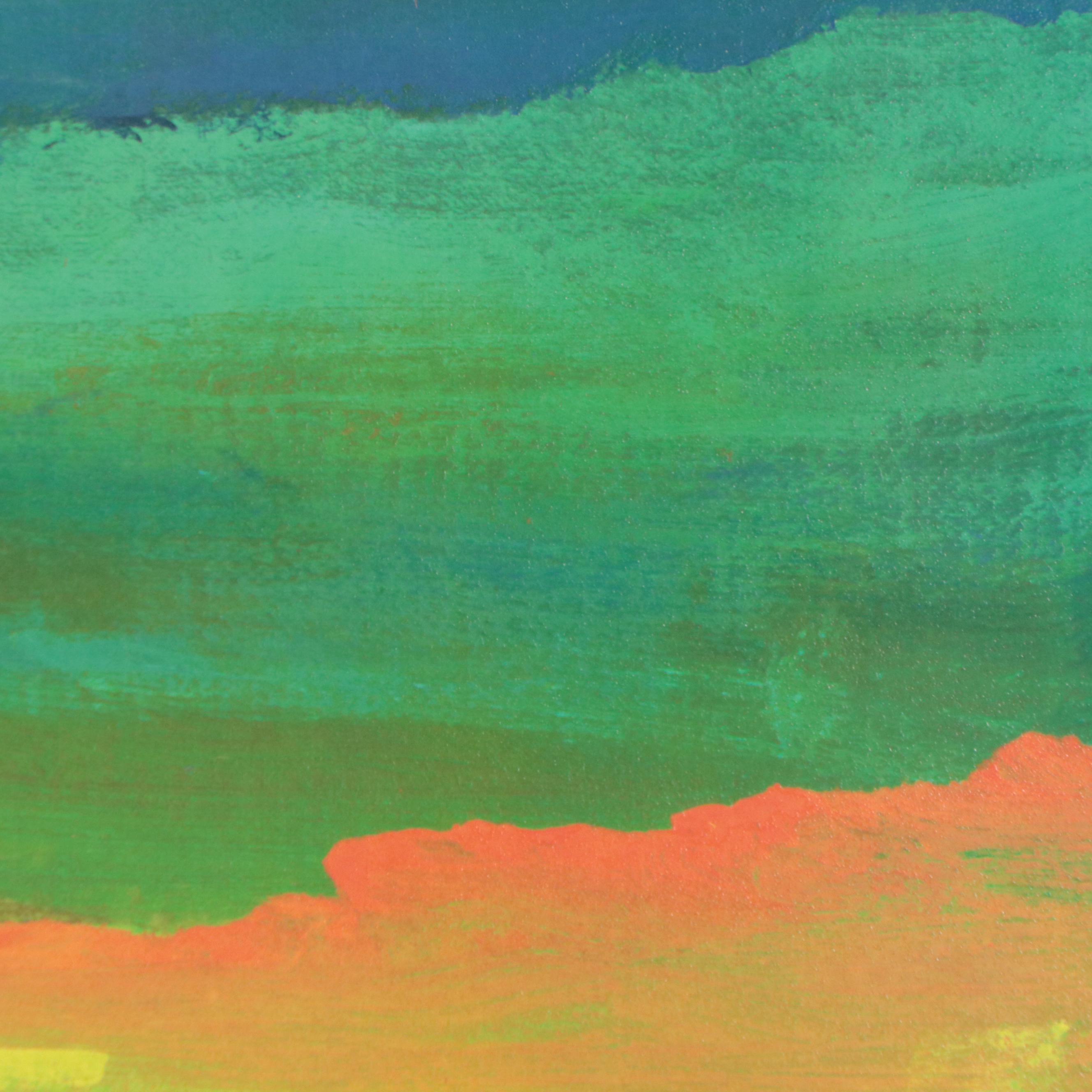 Seriolithograph After David Najar "Sunflowers At Dusk," 2013