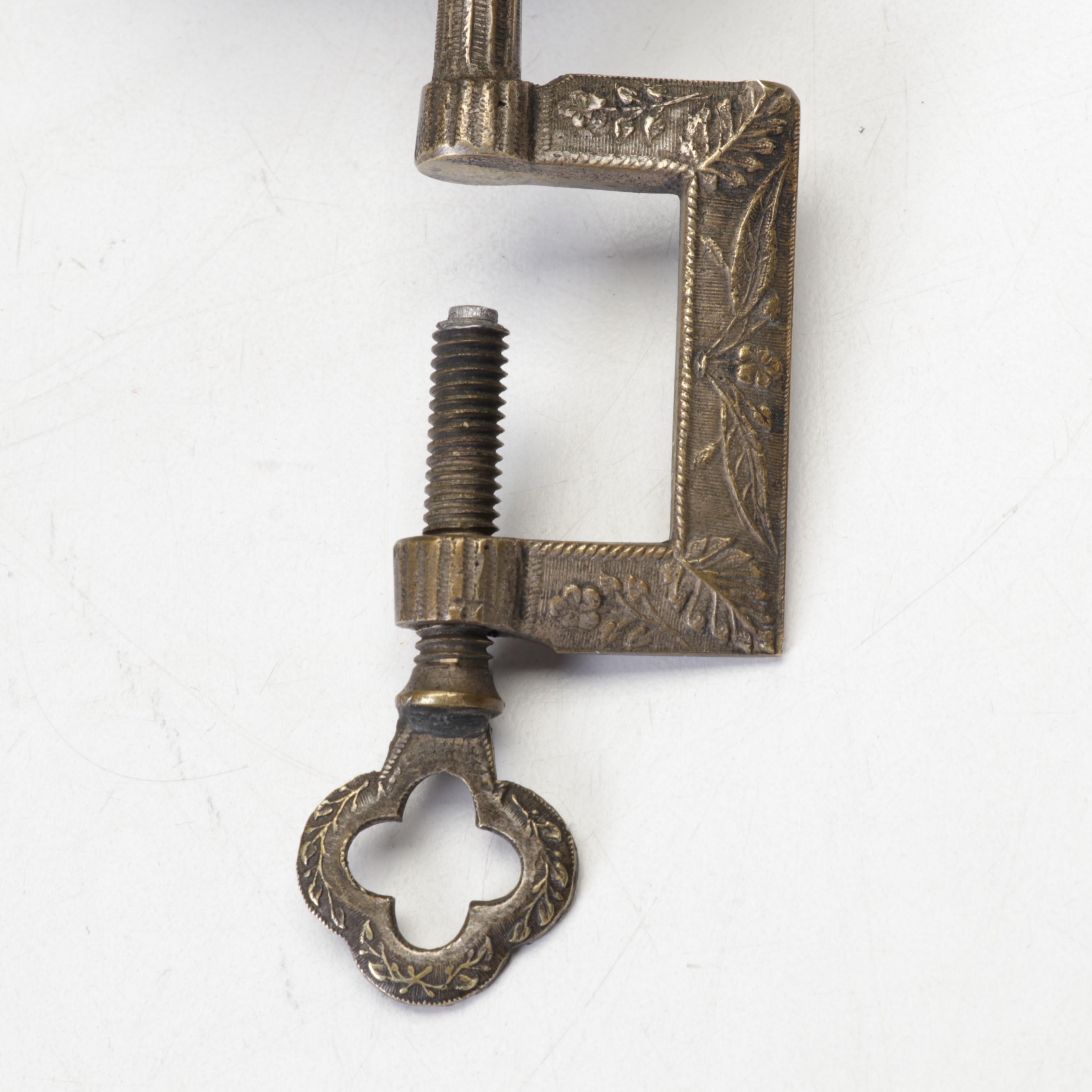 Victorian Brass Sewing Bird Clamp, Mid to Late 19th Century