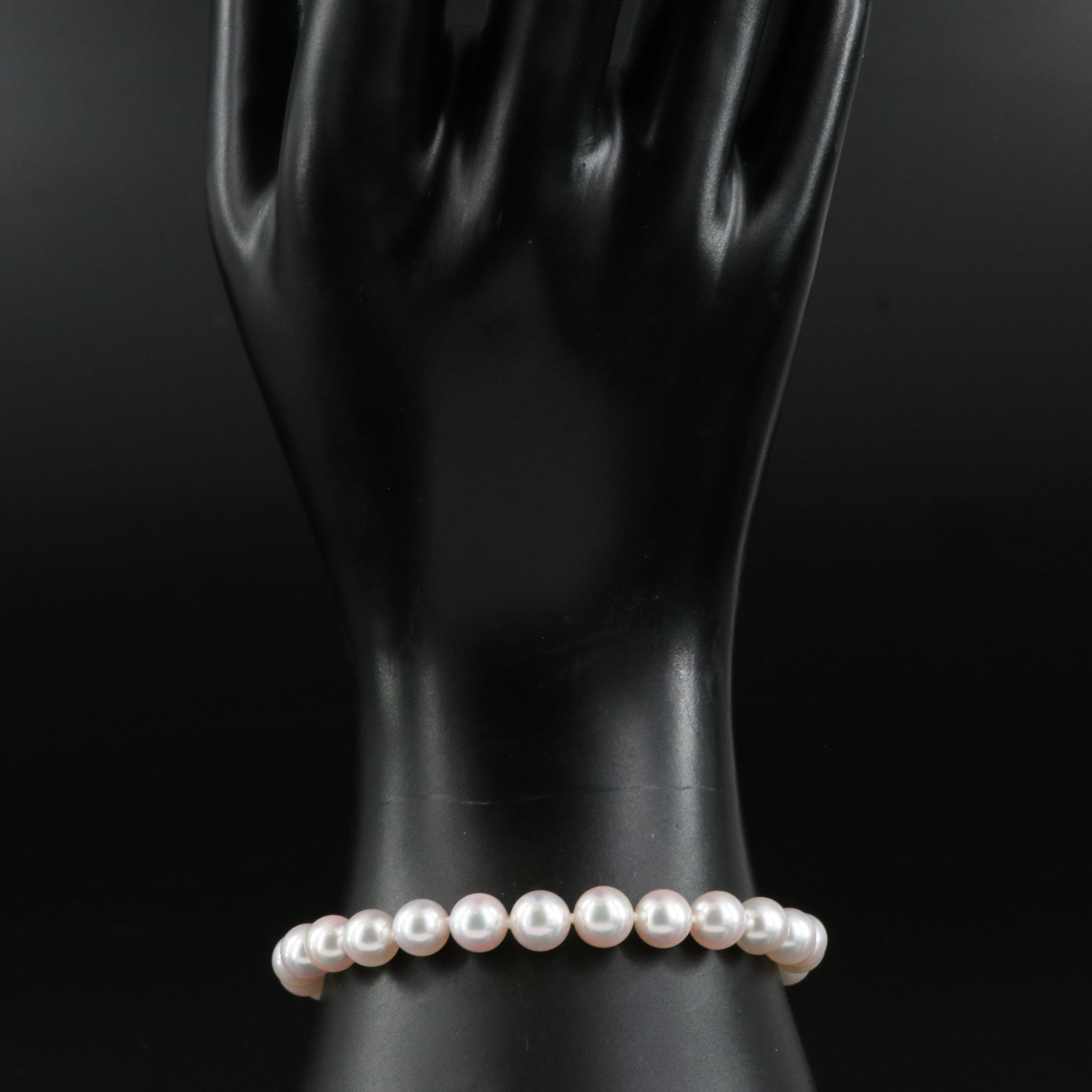 Mikimoto Pearl Bracelet with 18K Clasp