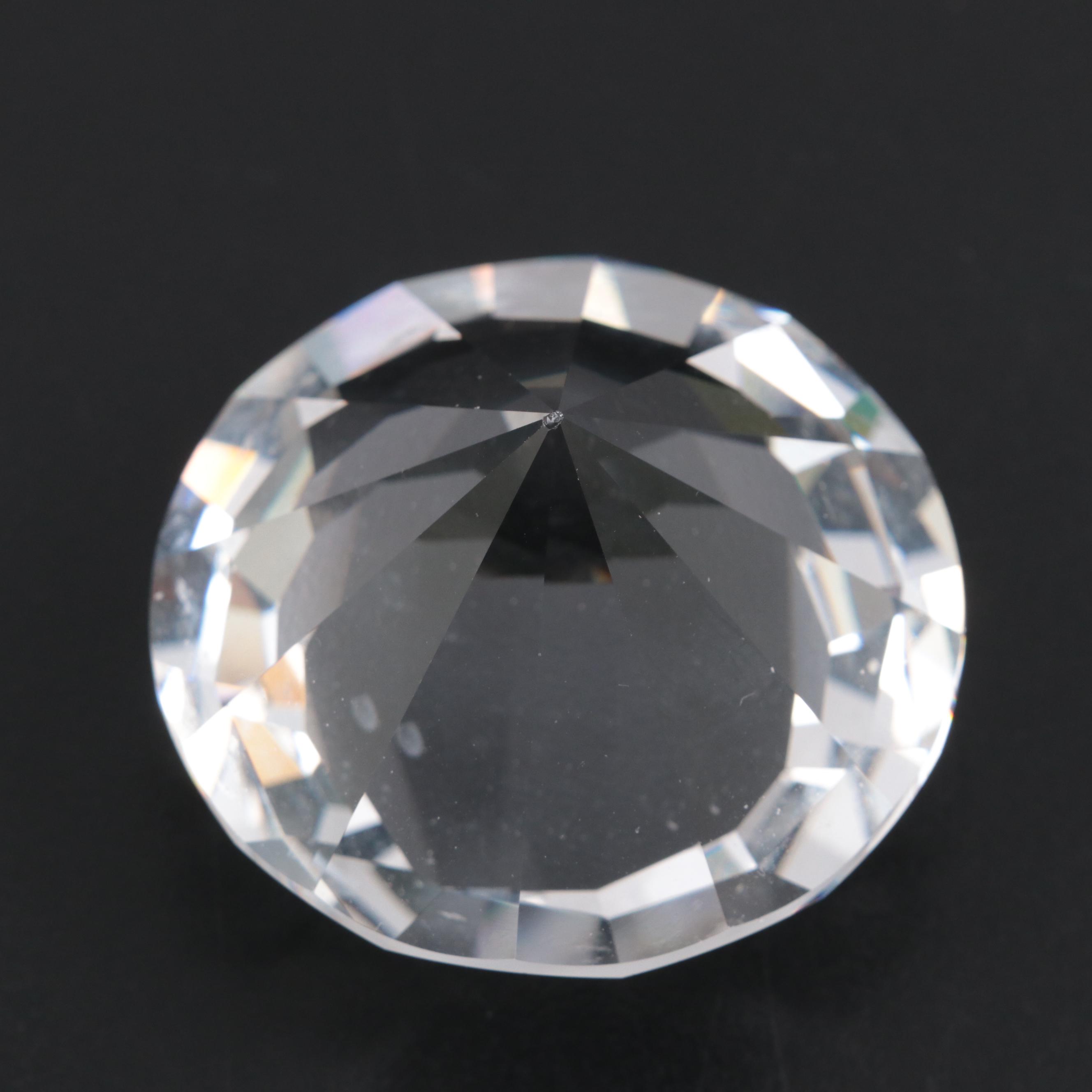 Swarovski Crystal Paperweight with Rolls-Royce and Other Crystal Paperweights