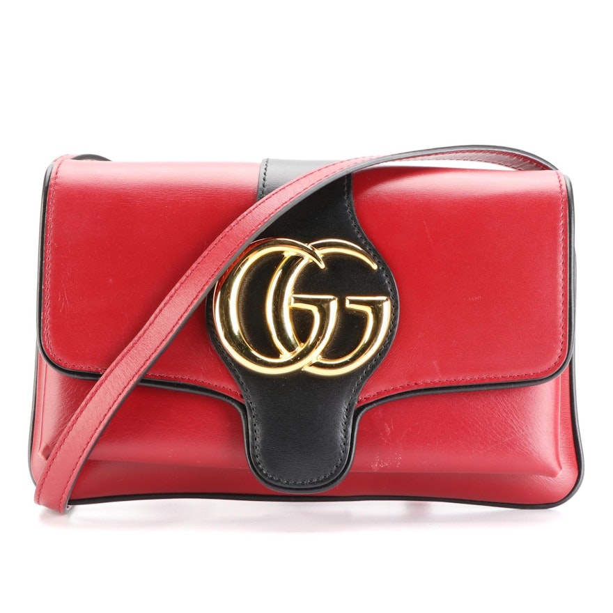 Gucci Arli Small Flap Shoulder Bag in Calfskin Leather