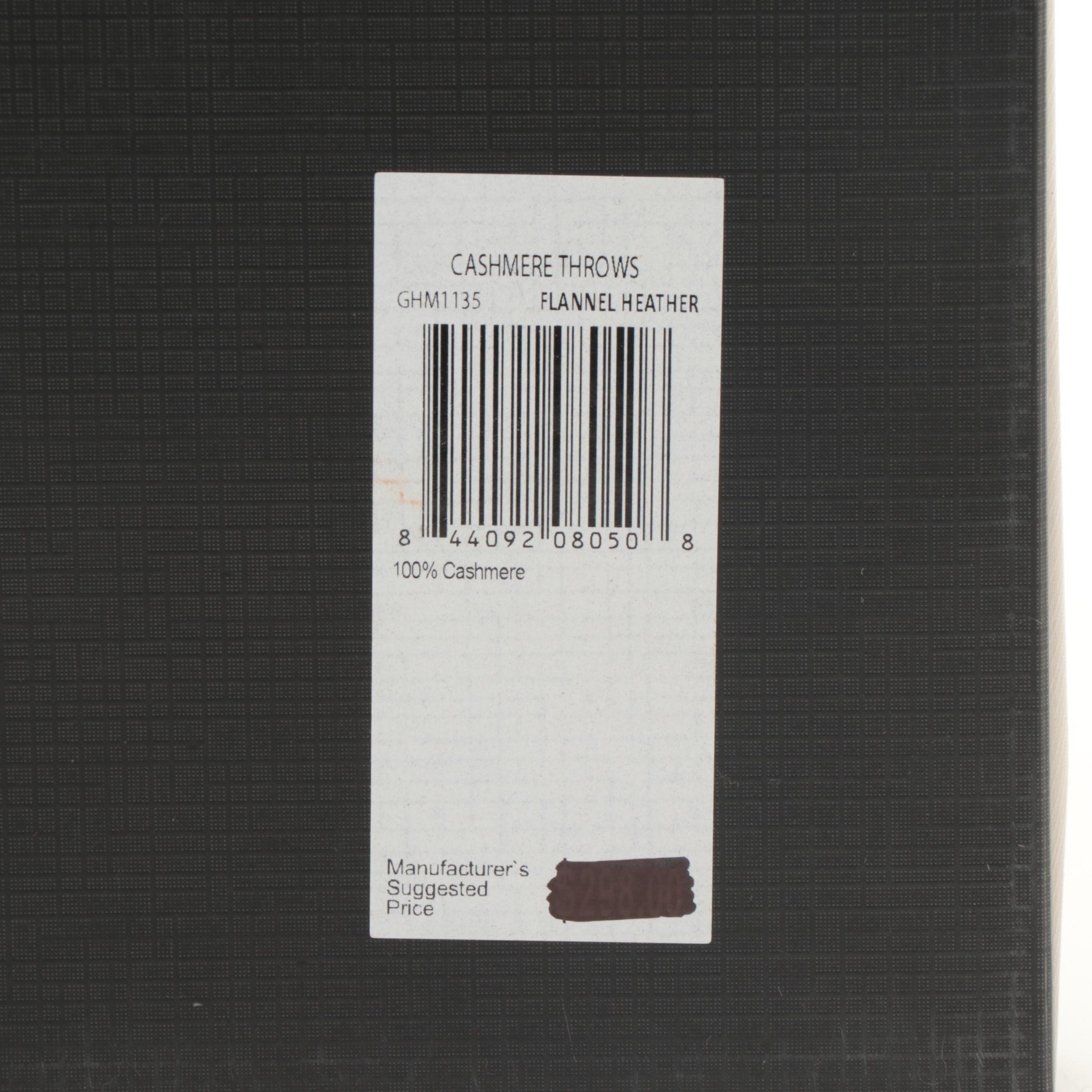 Magaschoni Home Cashmere Throw Blanket in Flannel Heather