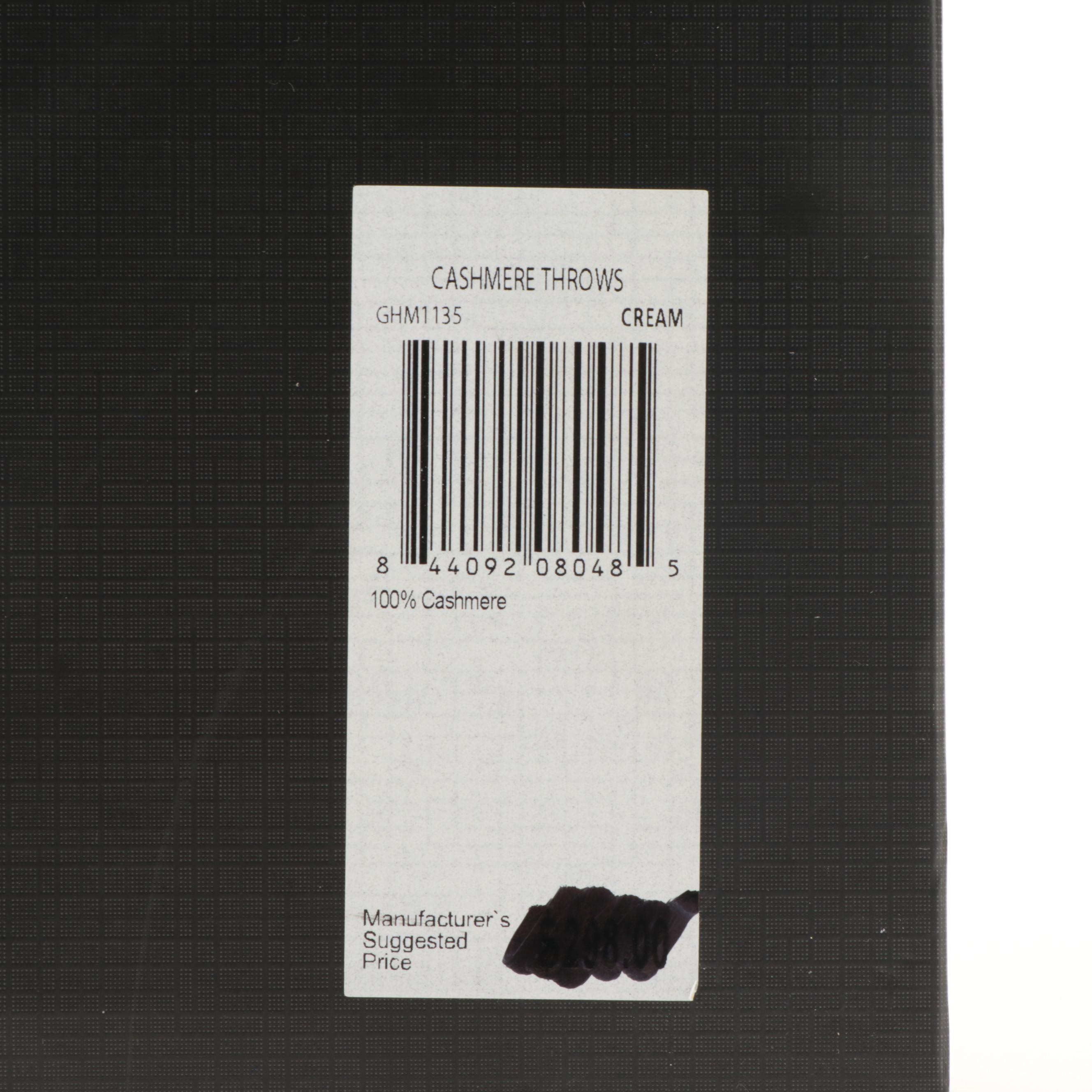 Magaschoni Home Cashmere Throw Blanket in Cream