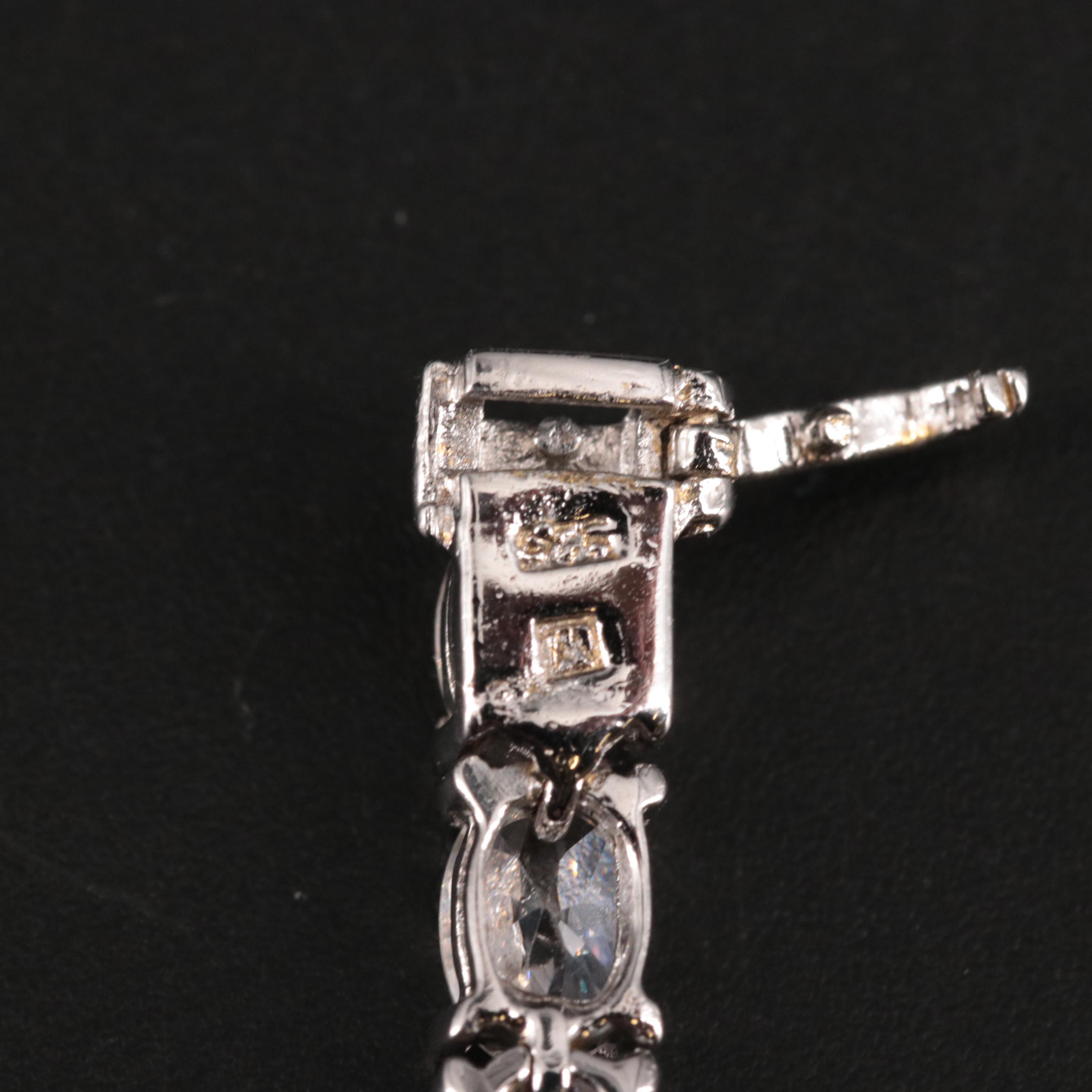 Sterling Cubic Zirconia Tennis Bracelet