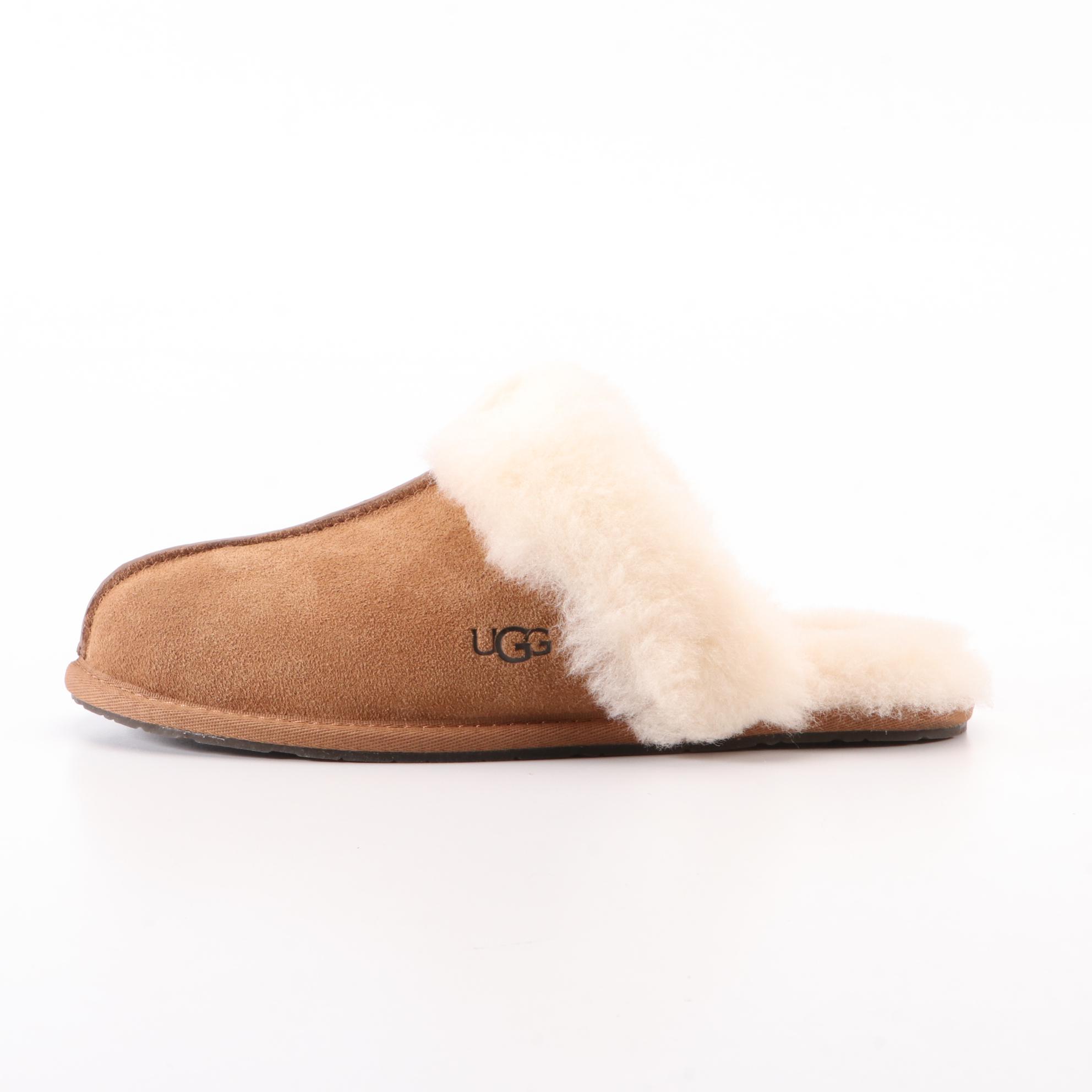 UGG Scuffette II Slippers in Suede and Sheepskin with Box