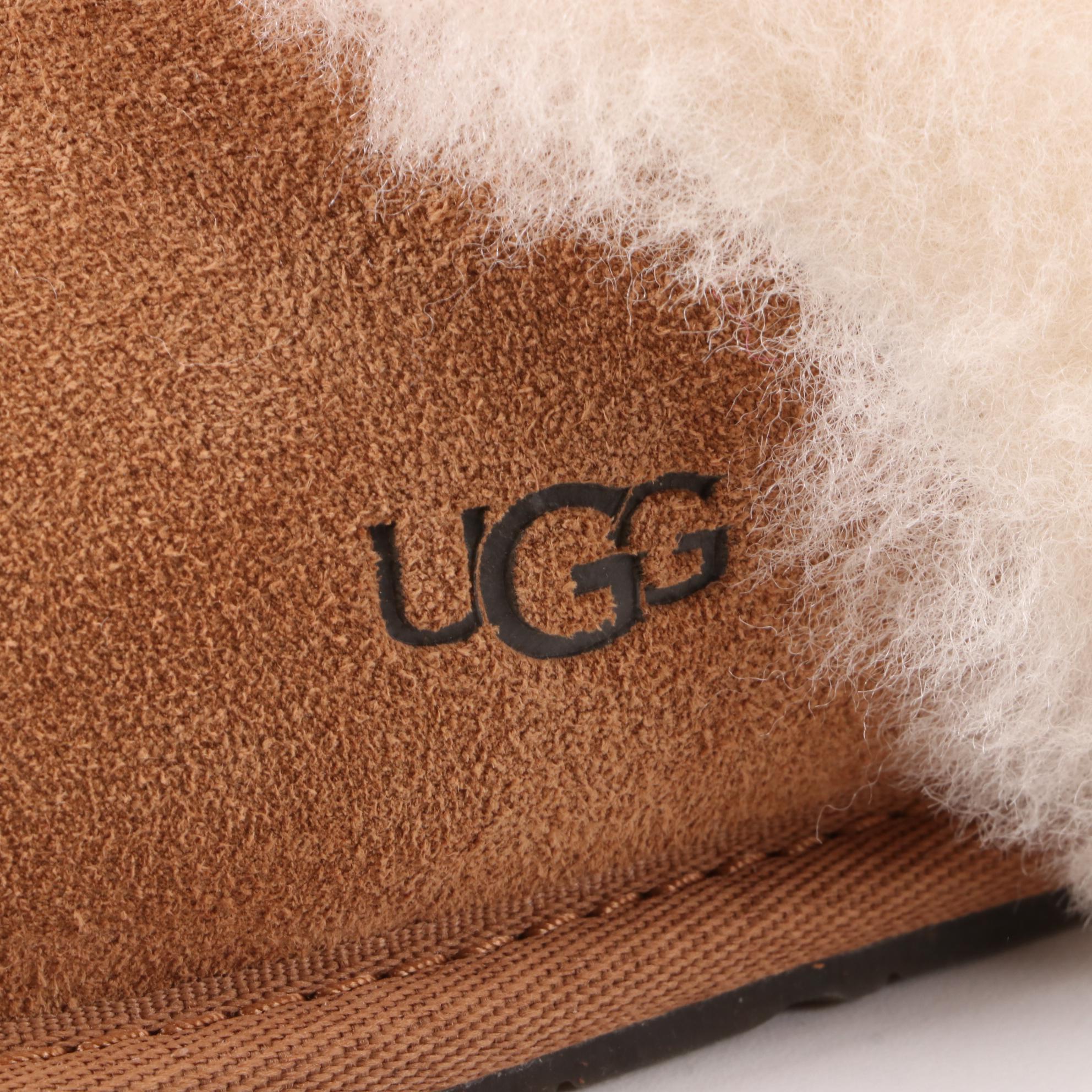 UGG Scuffette II Slippers in Suede and Sheepskin with Box