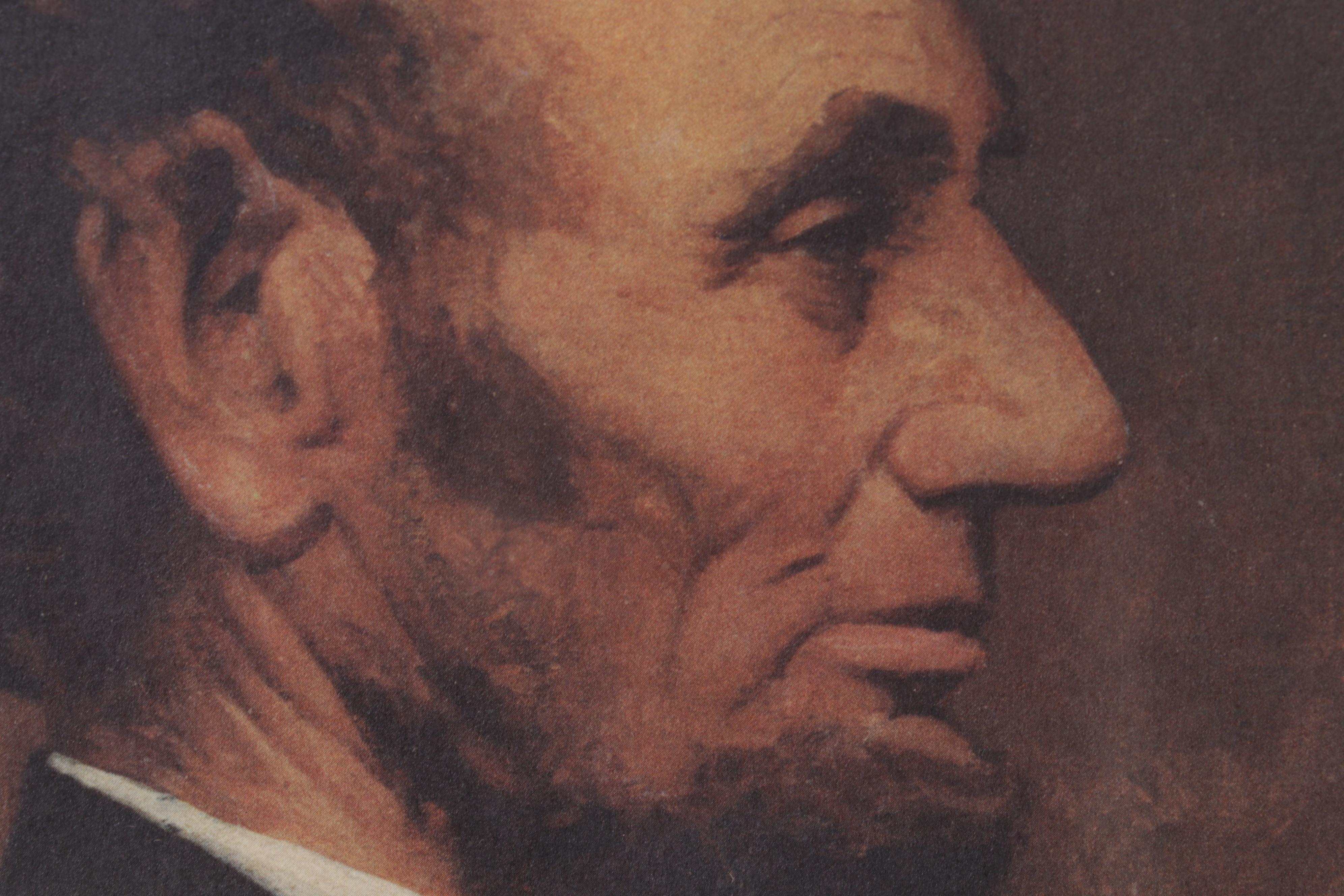 Offset Lithograph After Allen Tupper True "Abraham Lincoln," Late 20th Century