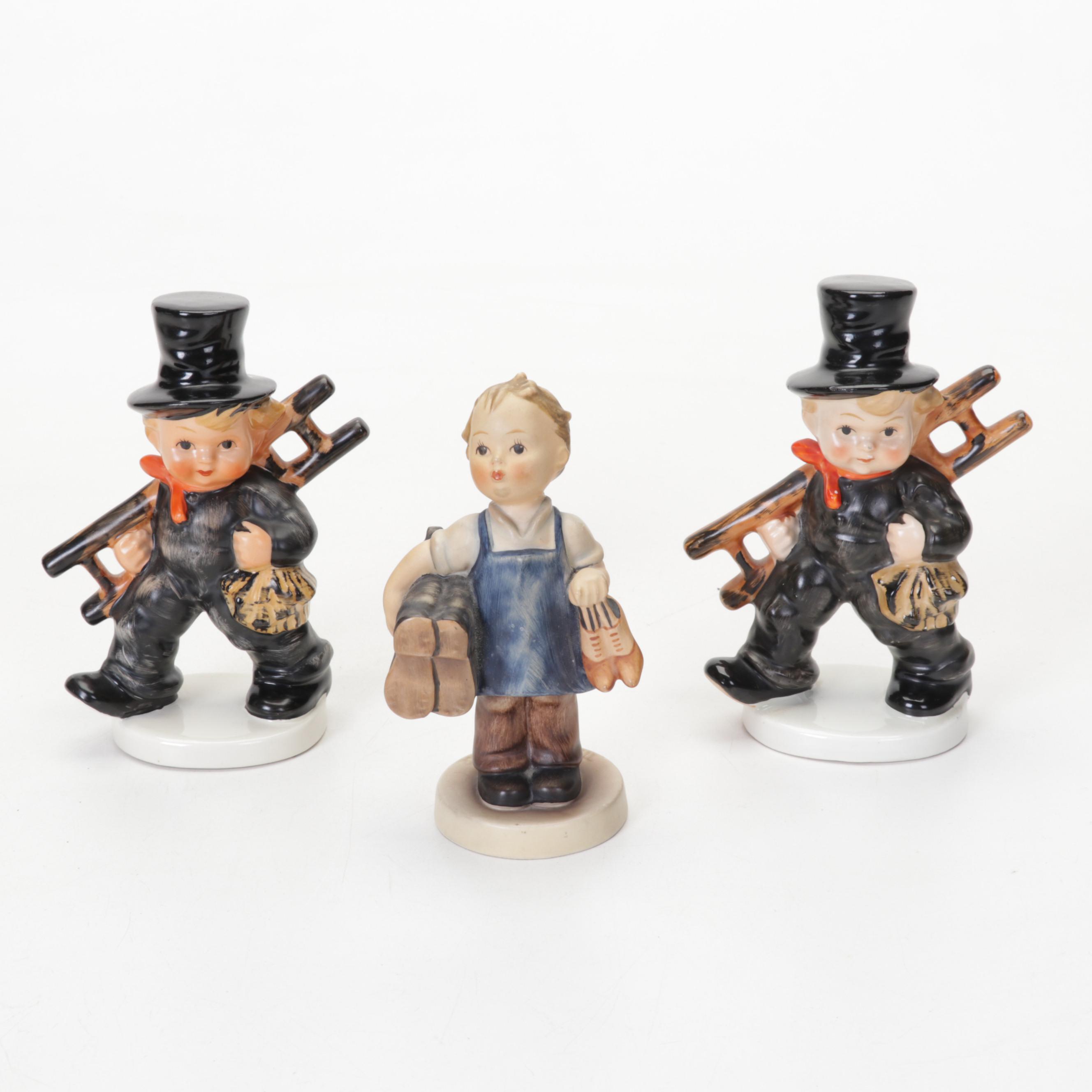 Goebel Hummel Porcelain "Wayside Devotion" and Other Figurines