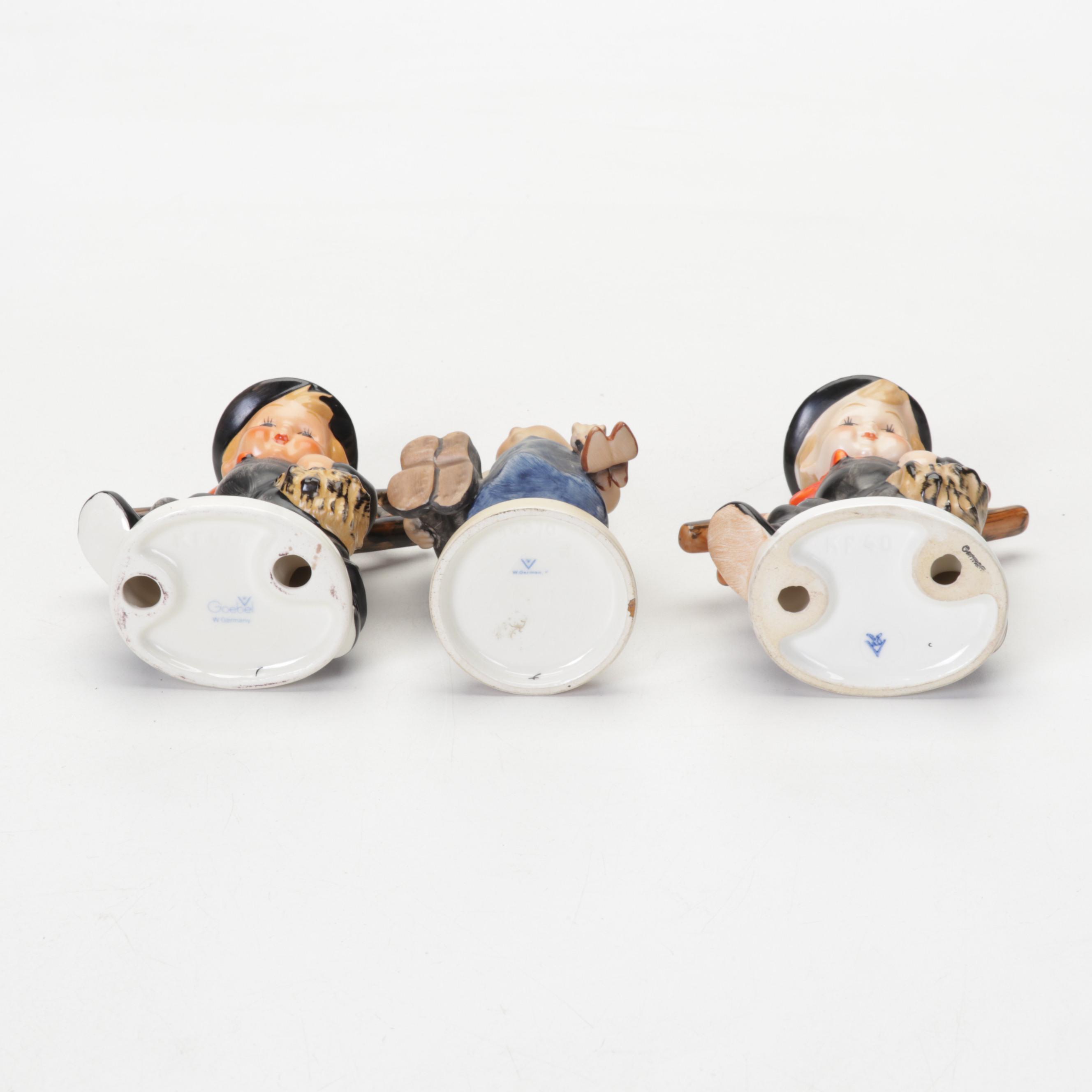 Goebel Hummel Porcelain "Wayside Devotion" and Other Figurines