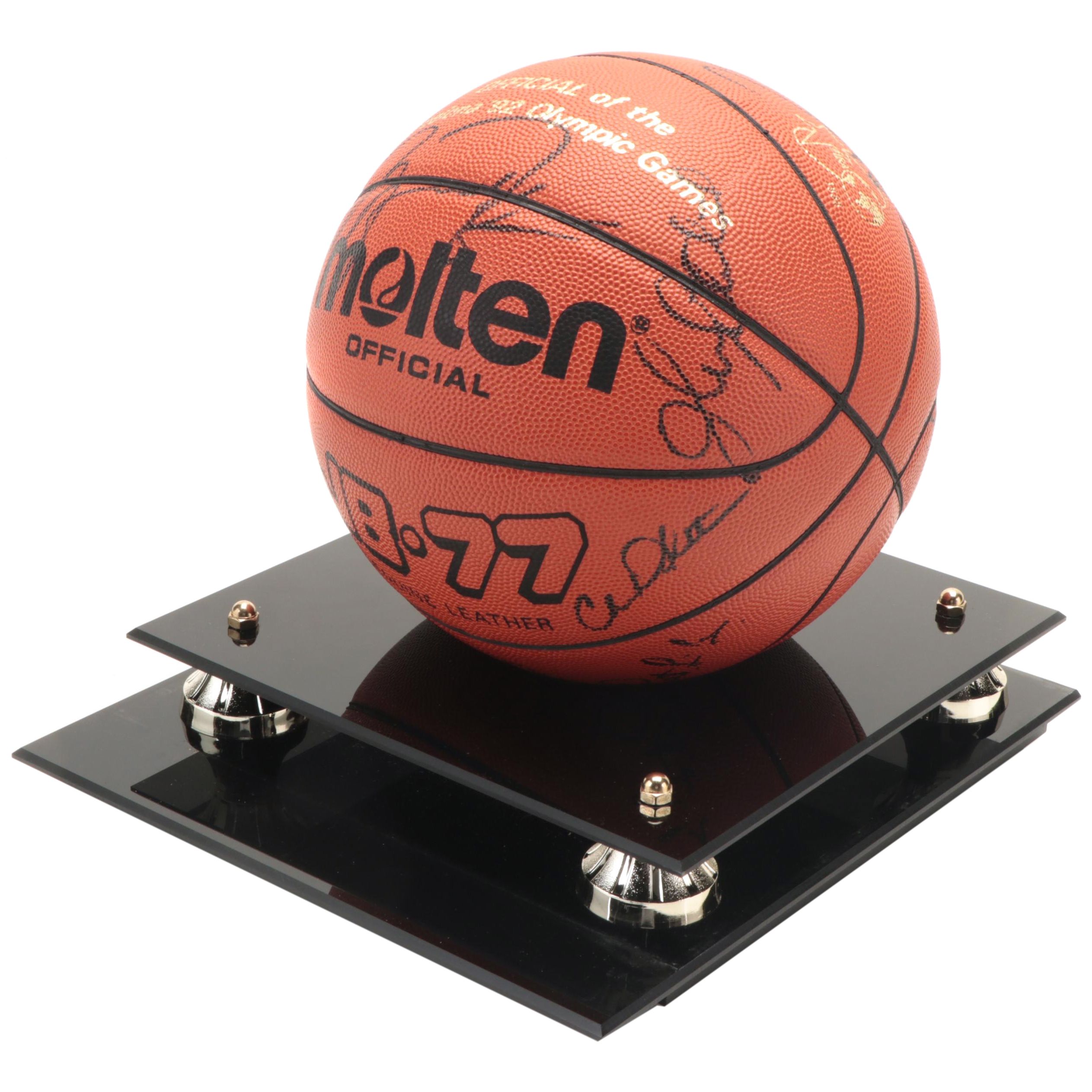 1992 USA Olympic Dream Team Signed Basketball Including Jordan, Barkley and More