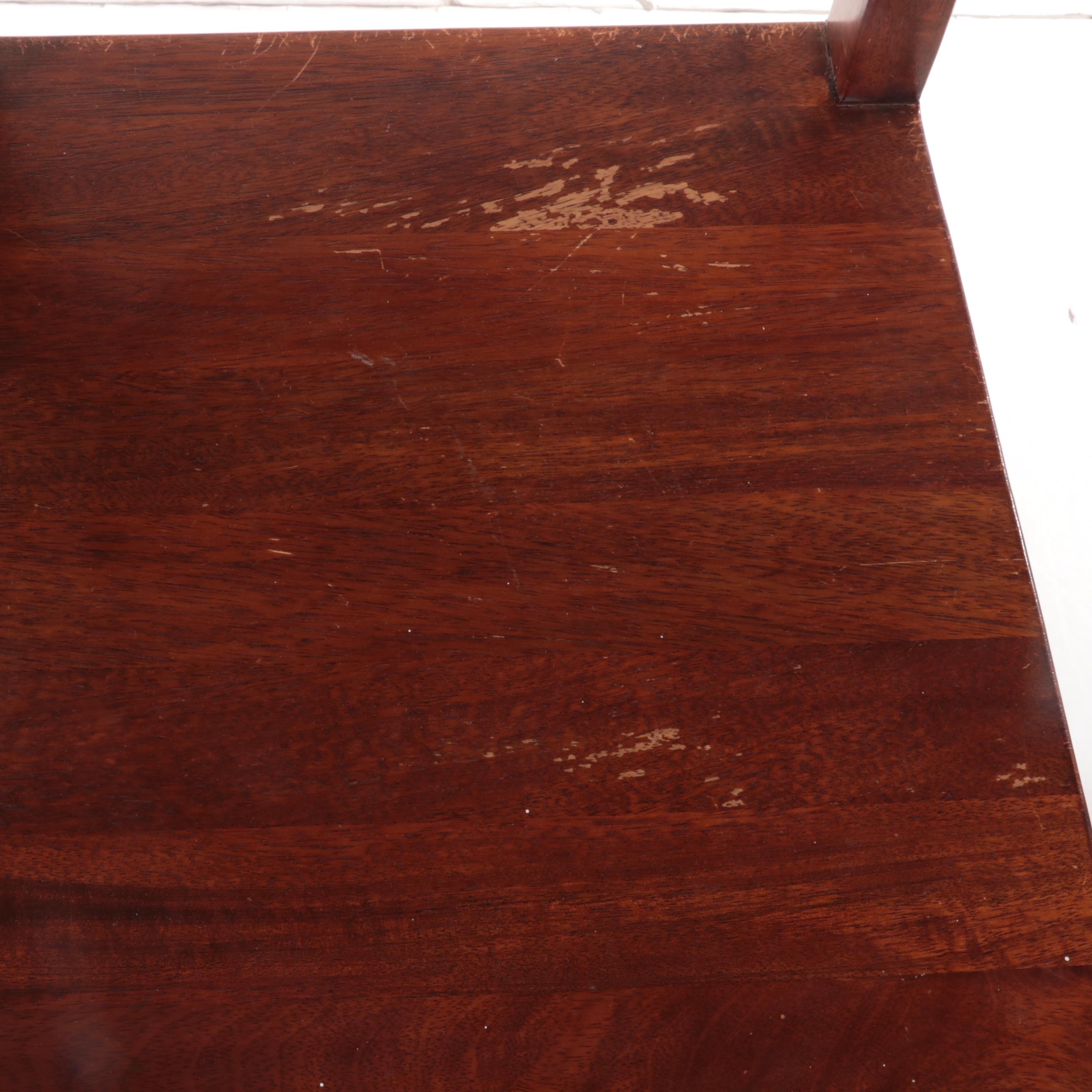 Pair of Crate & Barrel Hardwood Bar Stools