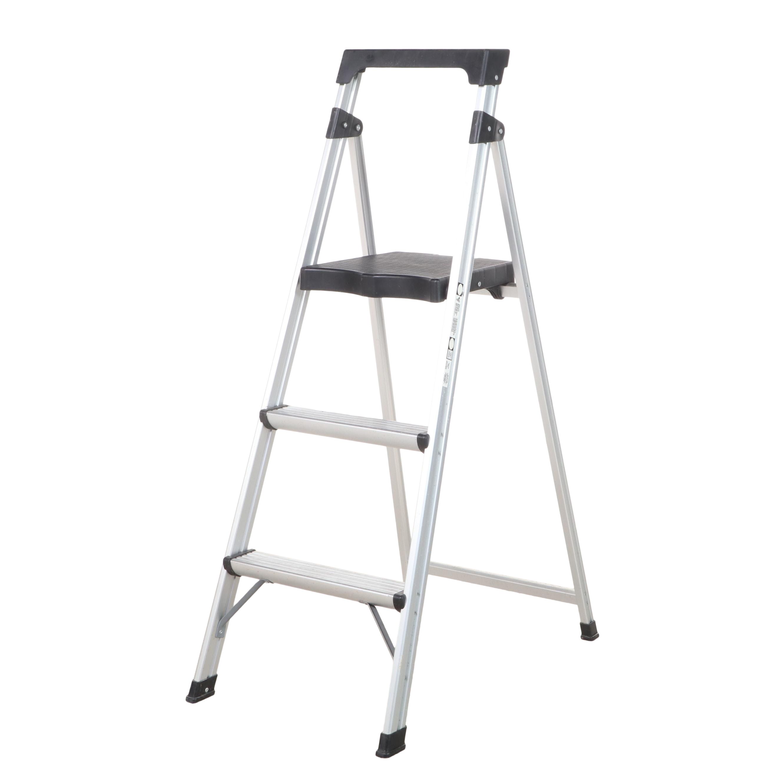 Gorilla Ladders Commercial Type II 3-Step Folding Step-Stool Ladder