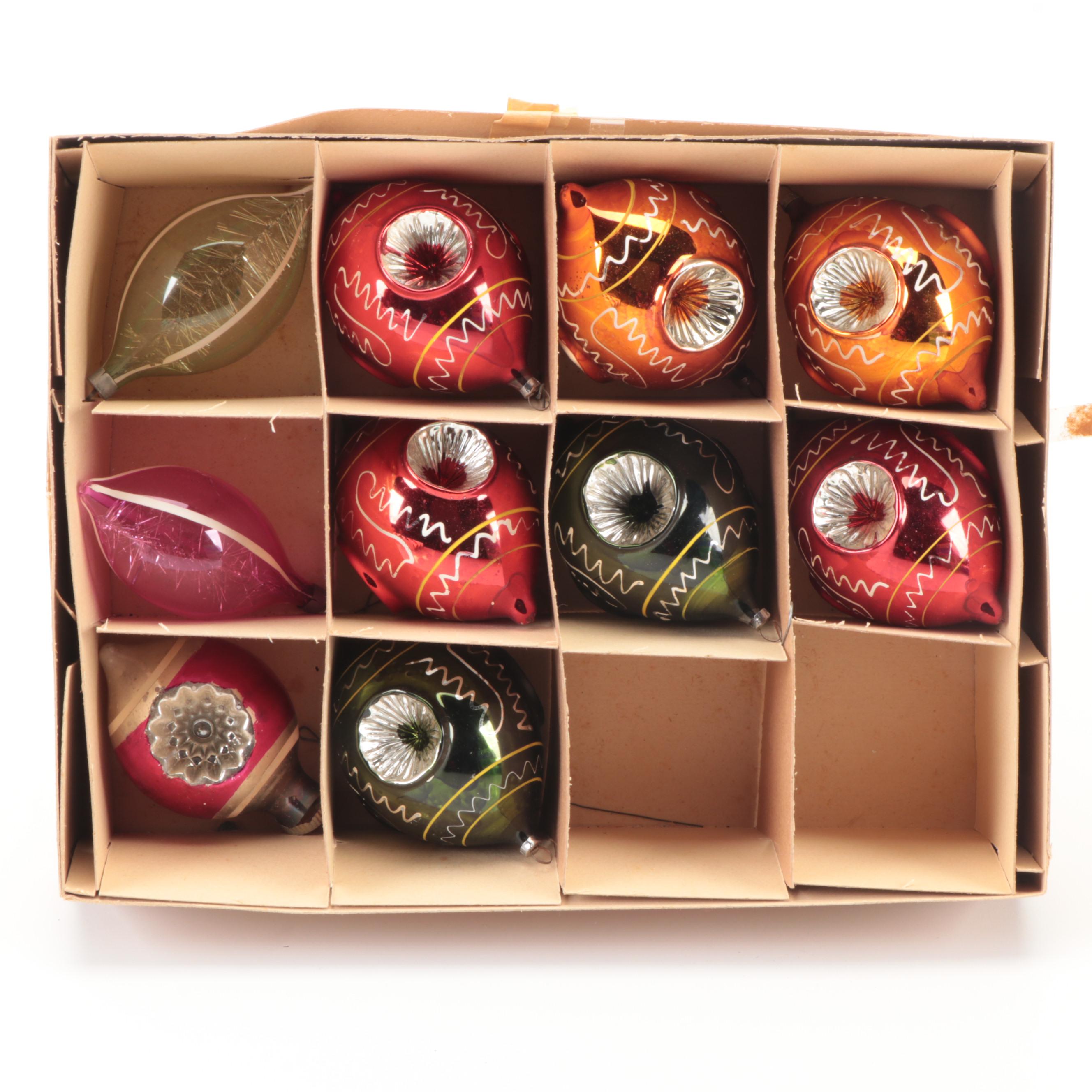 Sears "Imperial Collection", Lanissa and More Glass Christmas Tree Ornaments