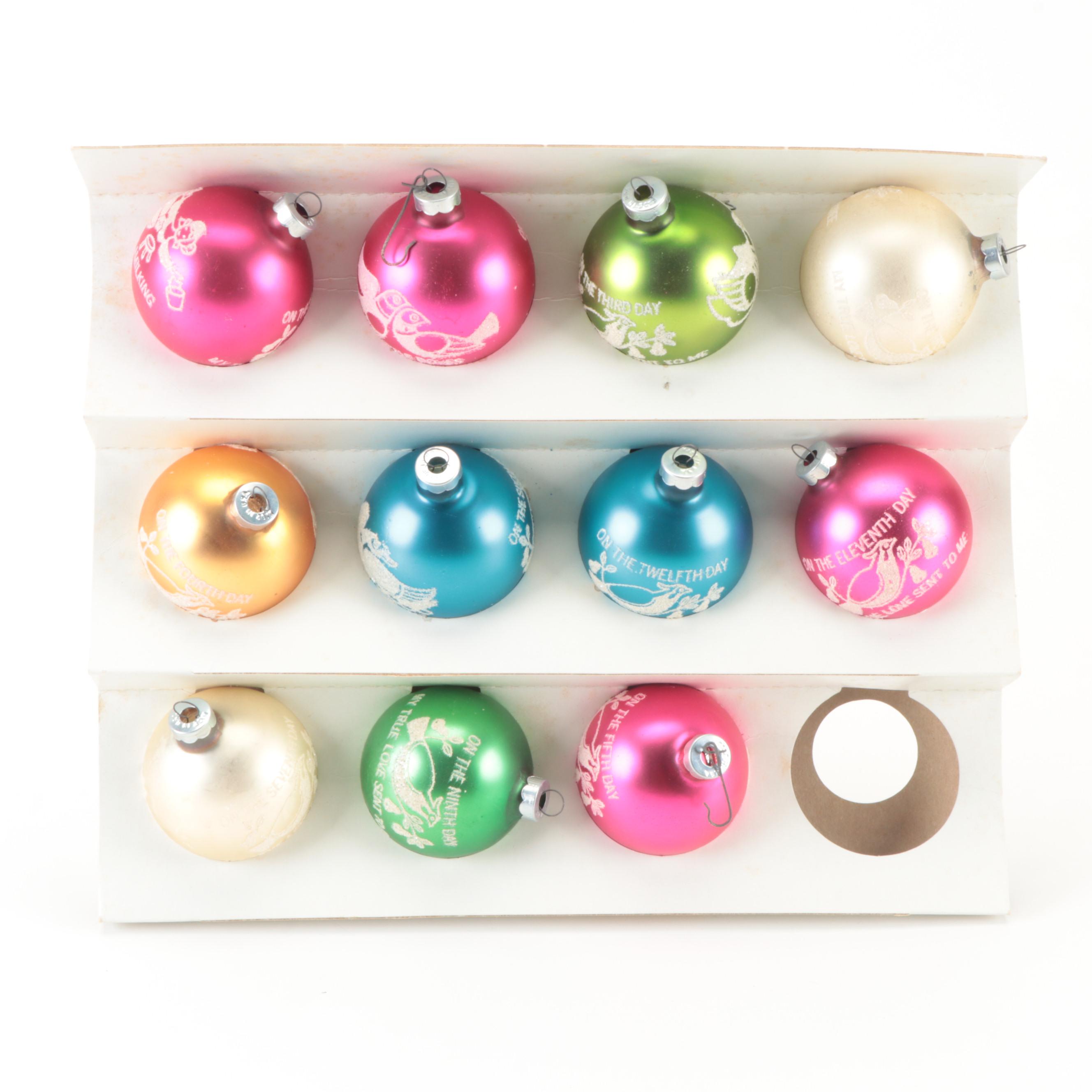 Sears "Imperial Collection", Lanissa and More Glass Christmas Tree Ornaments