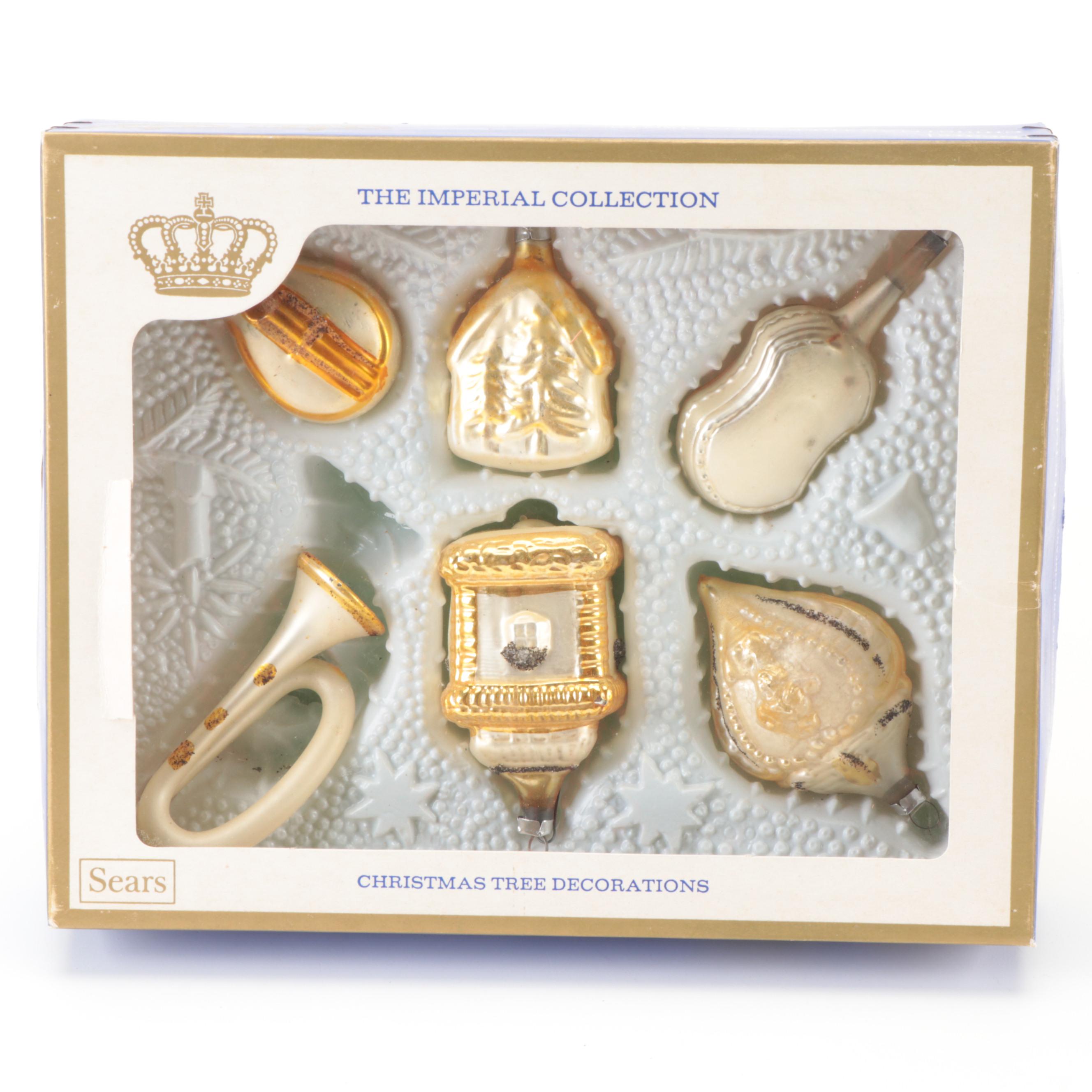 Sears "Imperial Collection", Lanissa and More Glass Christmas Tree Ornaments