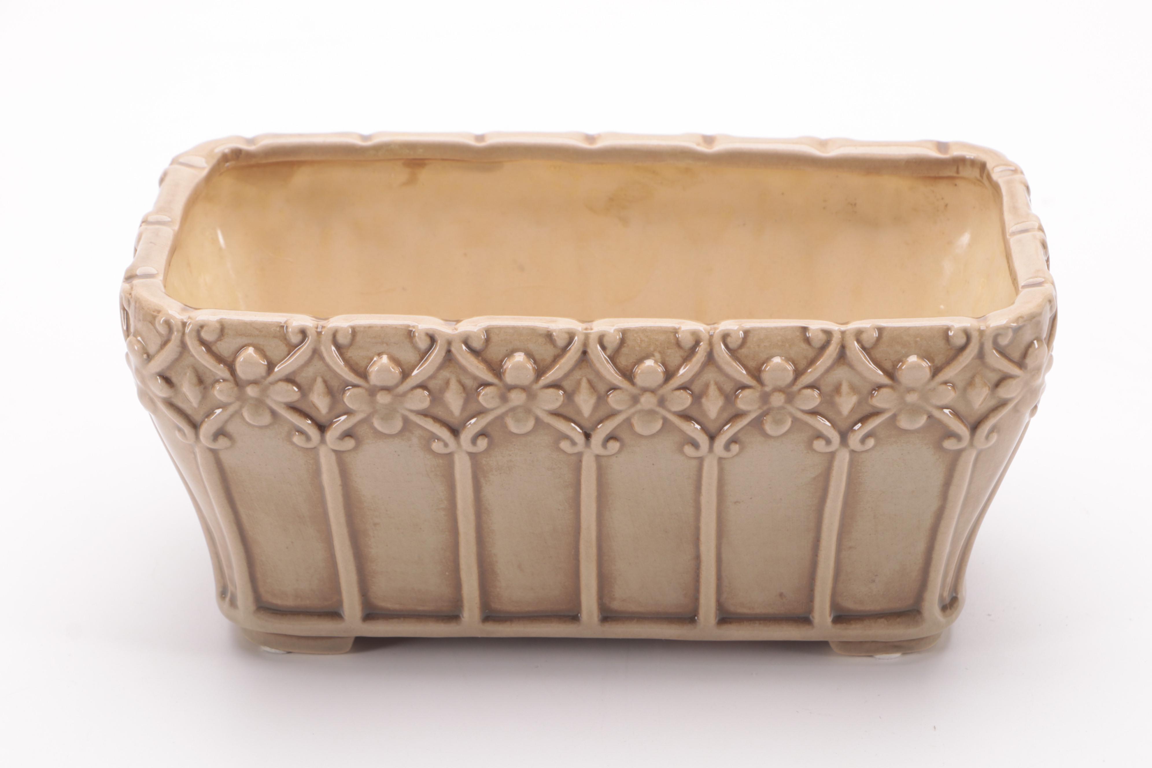 Hosley Potteries Glazed Ceramic Planters with Other Planter