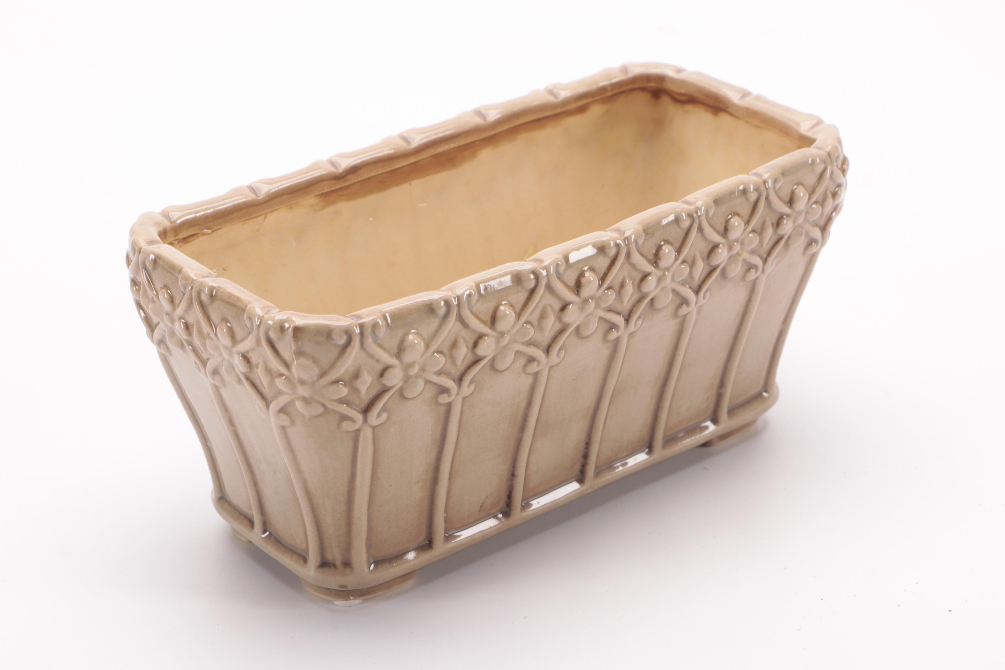 Hosley Potteries Glazed Ceramic Planters with Other Planter