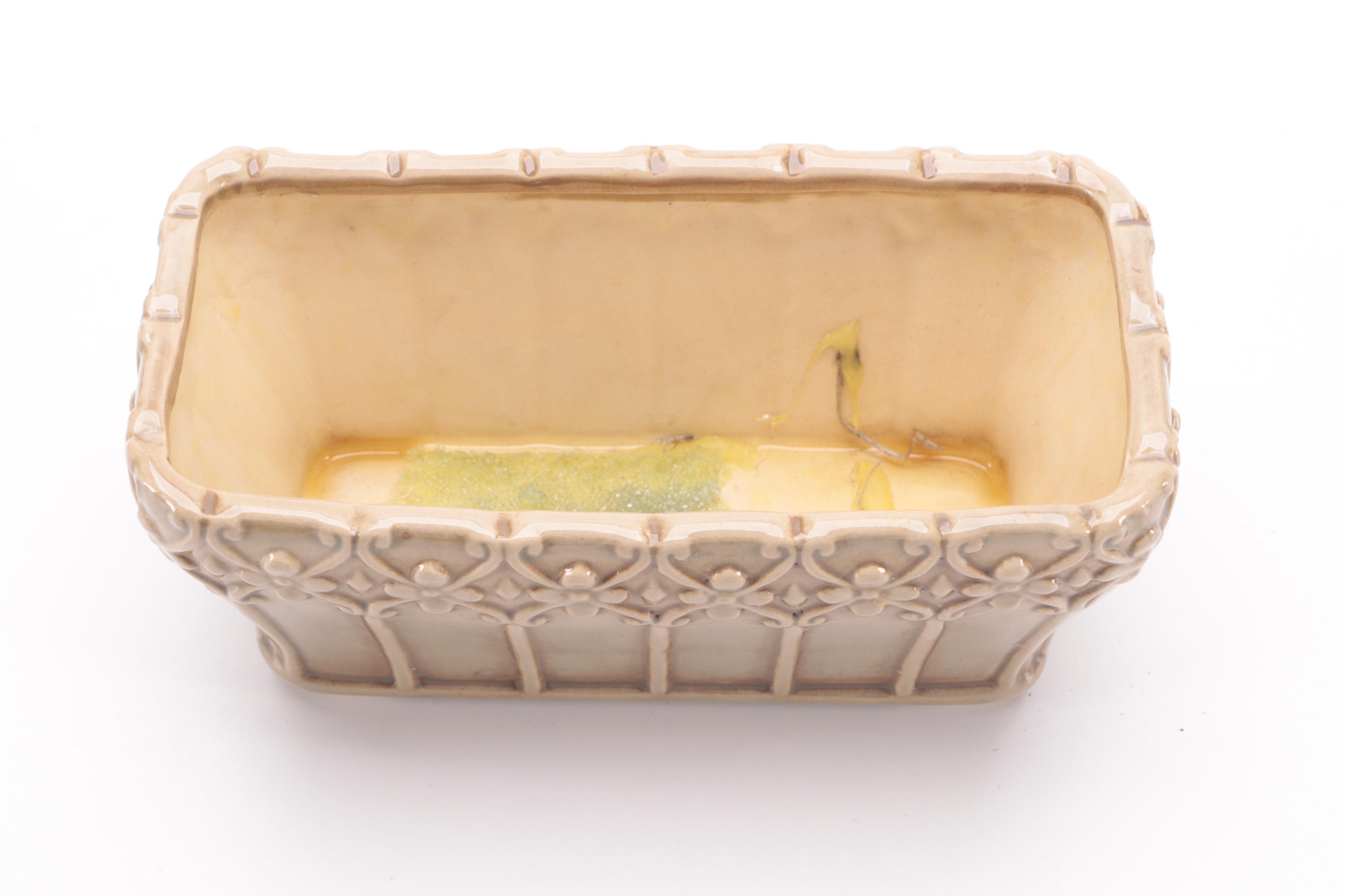 Hosley Potteries Glazed Ceramic Planters with Other Planter