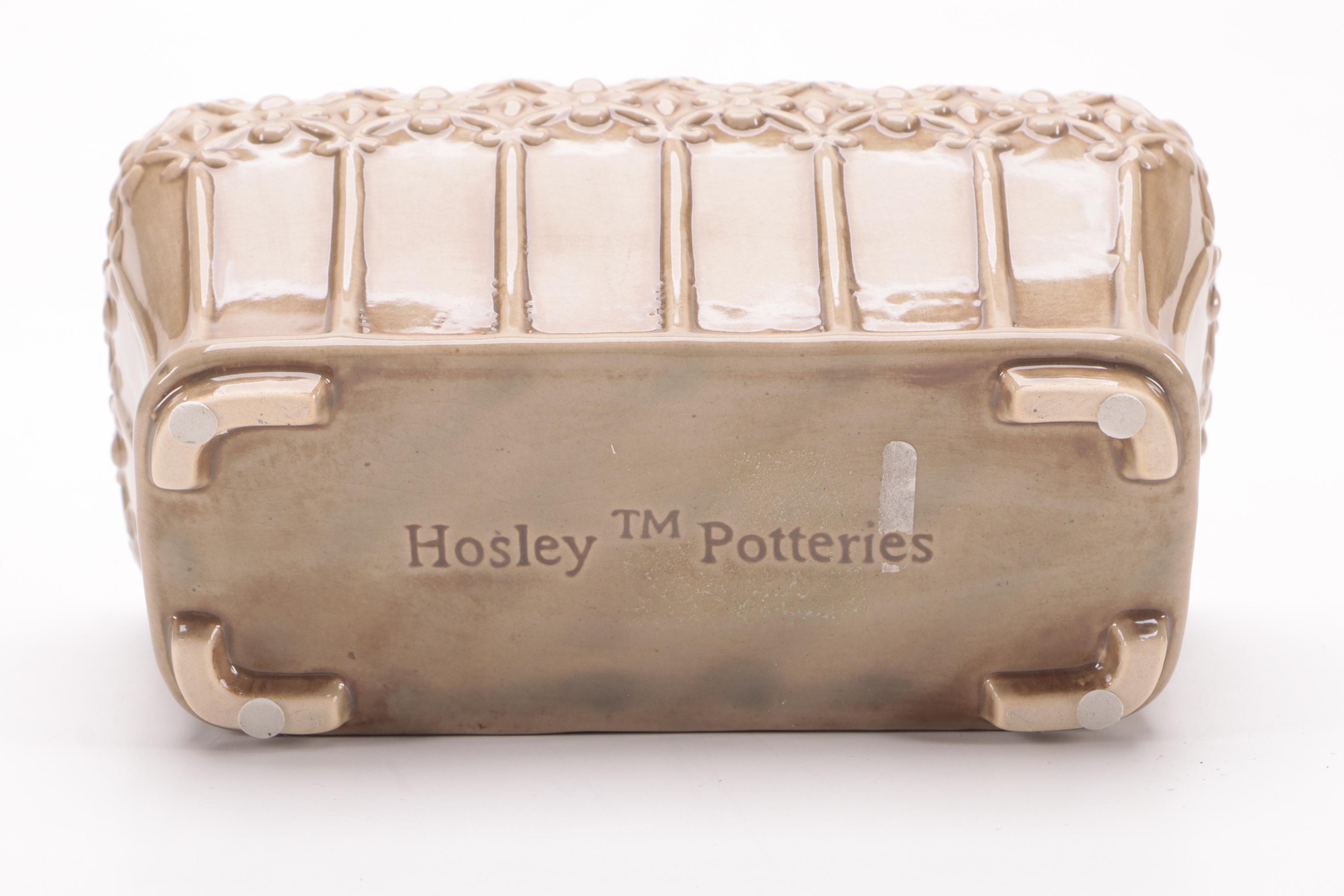 Hosley Potteries Glazed Ceramic Planters with Other Planter