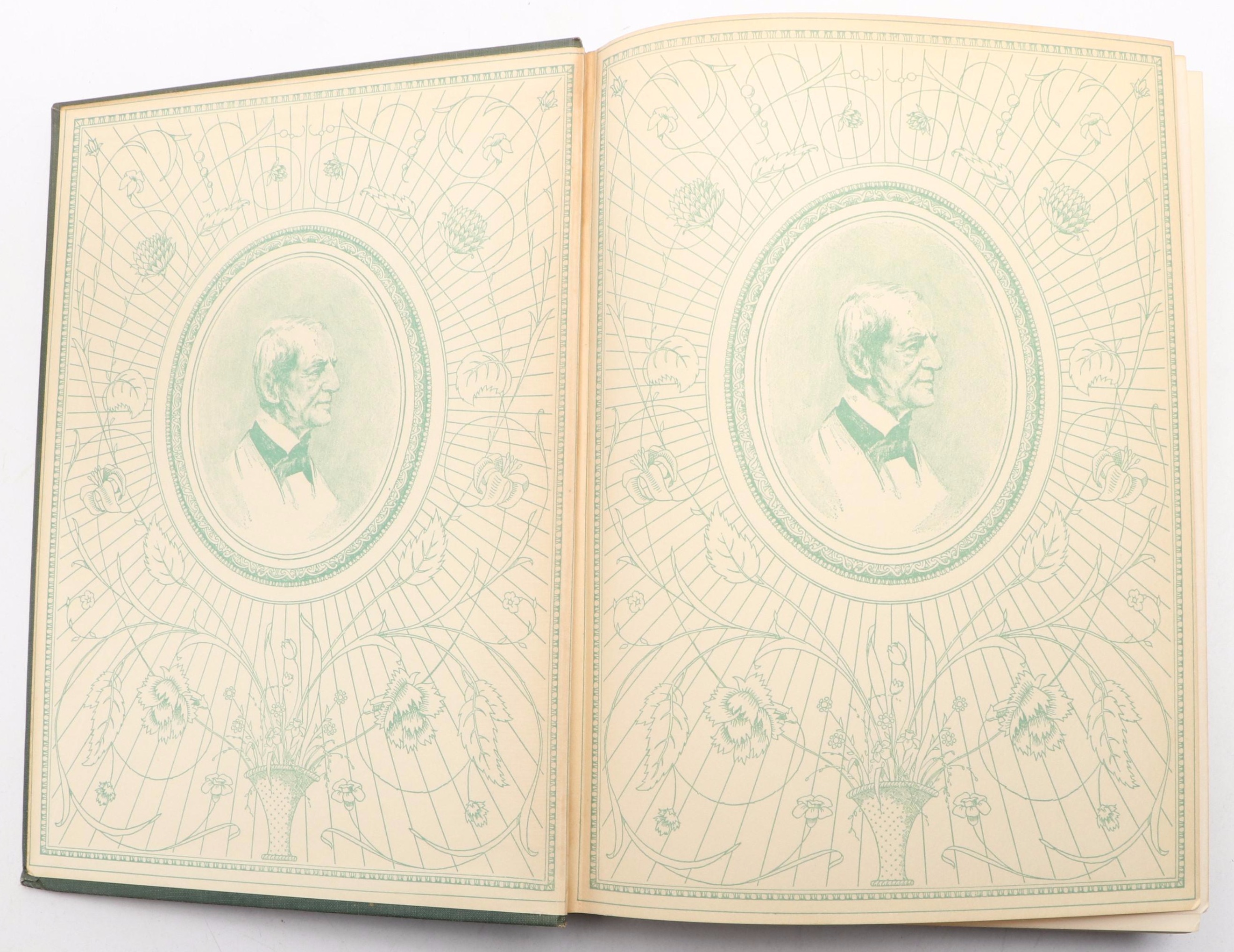Fourth Edition "Complete Writings of Ralph Waldo Emerson" Two-Volume Set, 1930