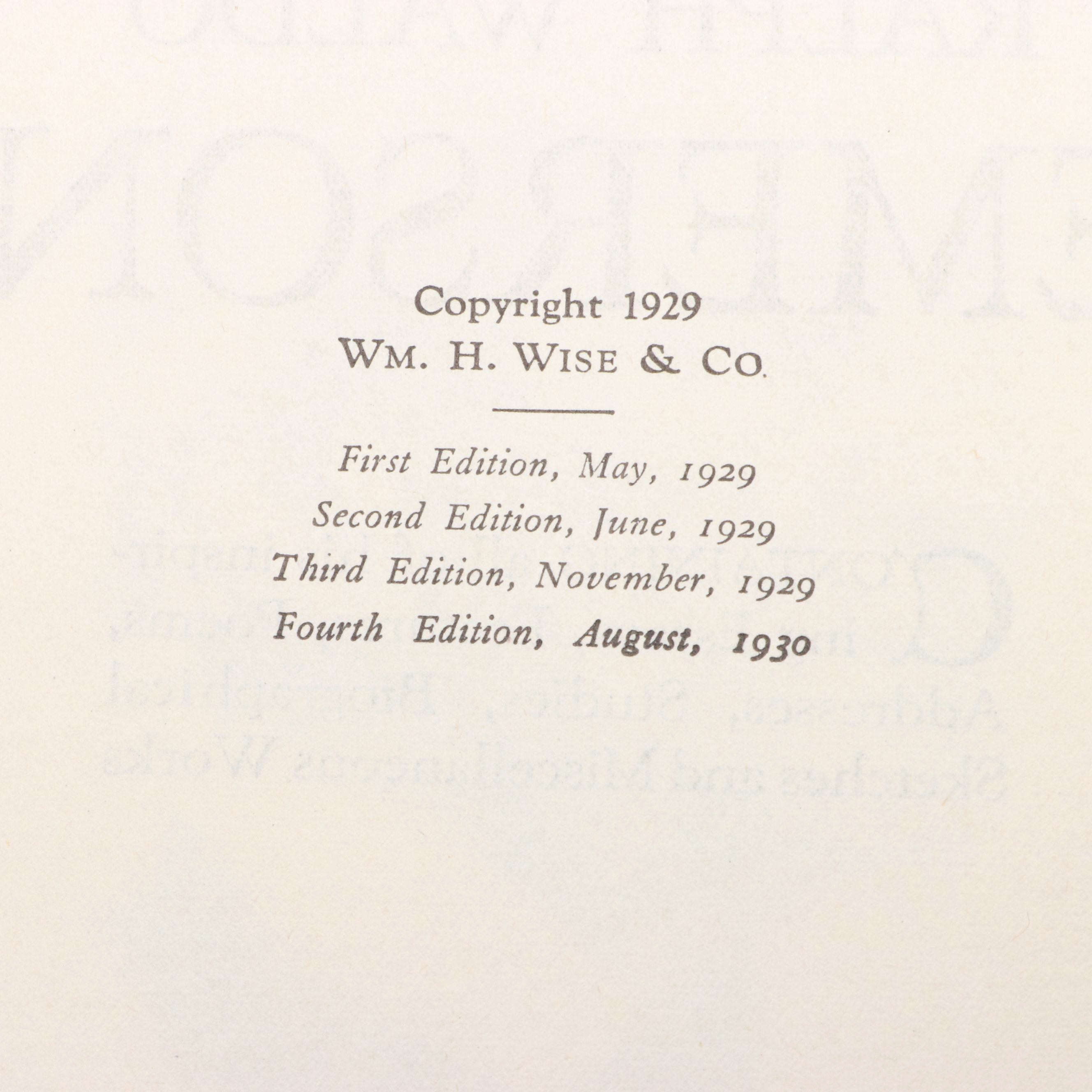Fourth Edition "Complete Writings of Ralph Waldo Emerson" Two-Volume Set, 1930