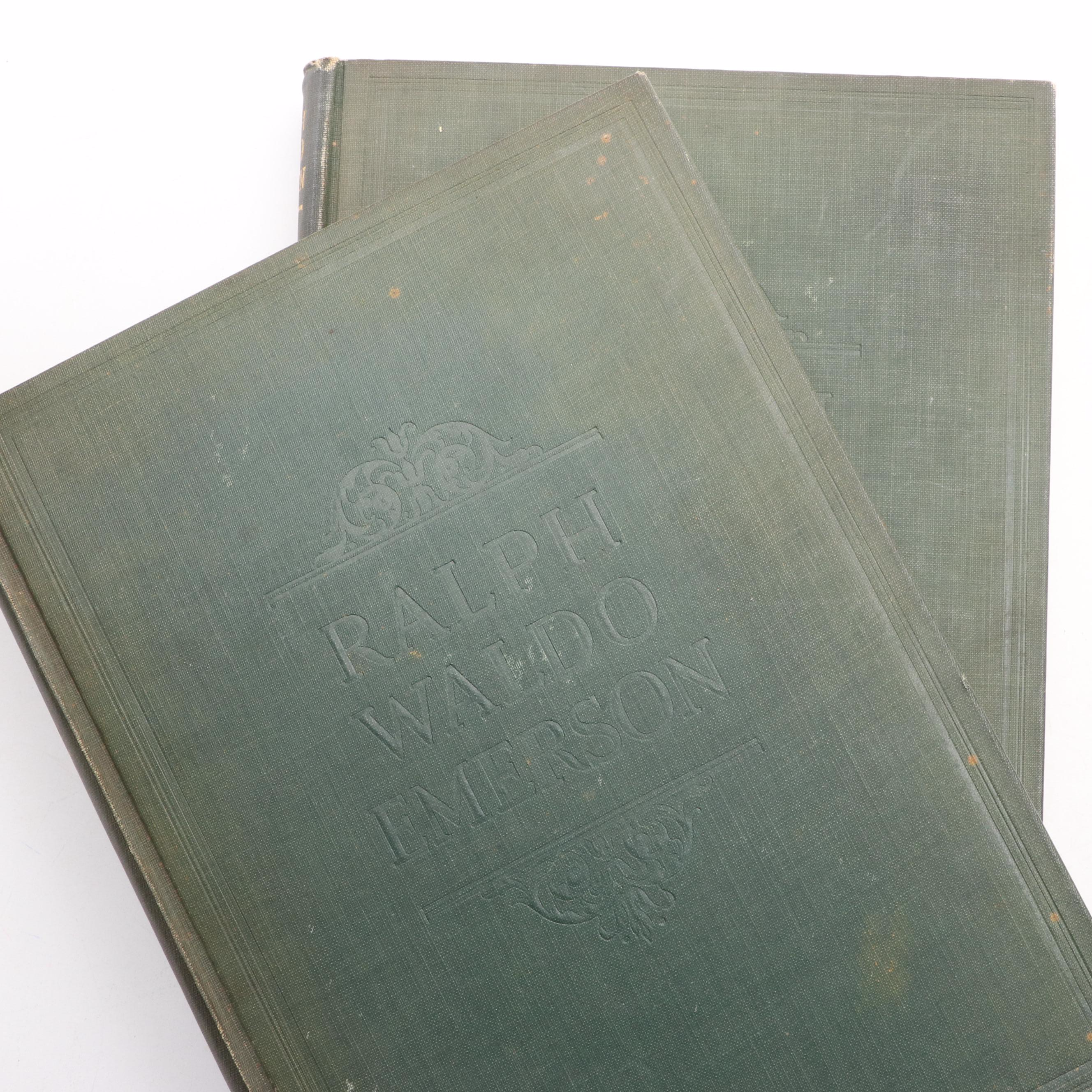 Fourth Edition "Complete Writings of Ralph Waldo Emerson" Two-Volume Set, 1930