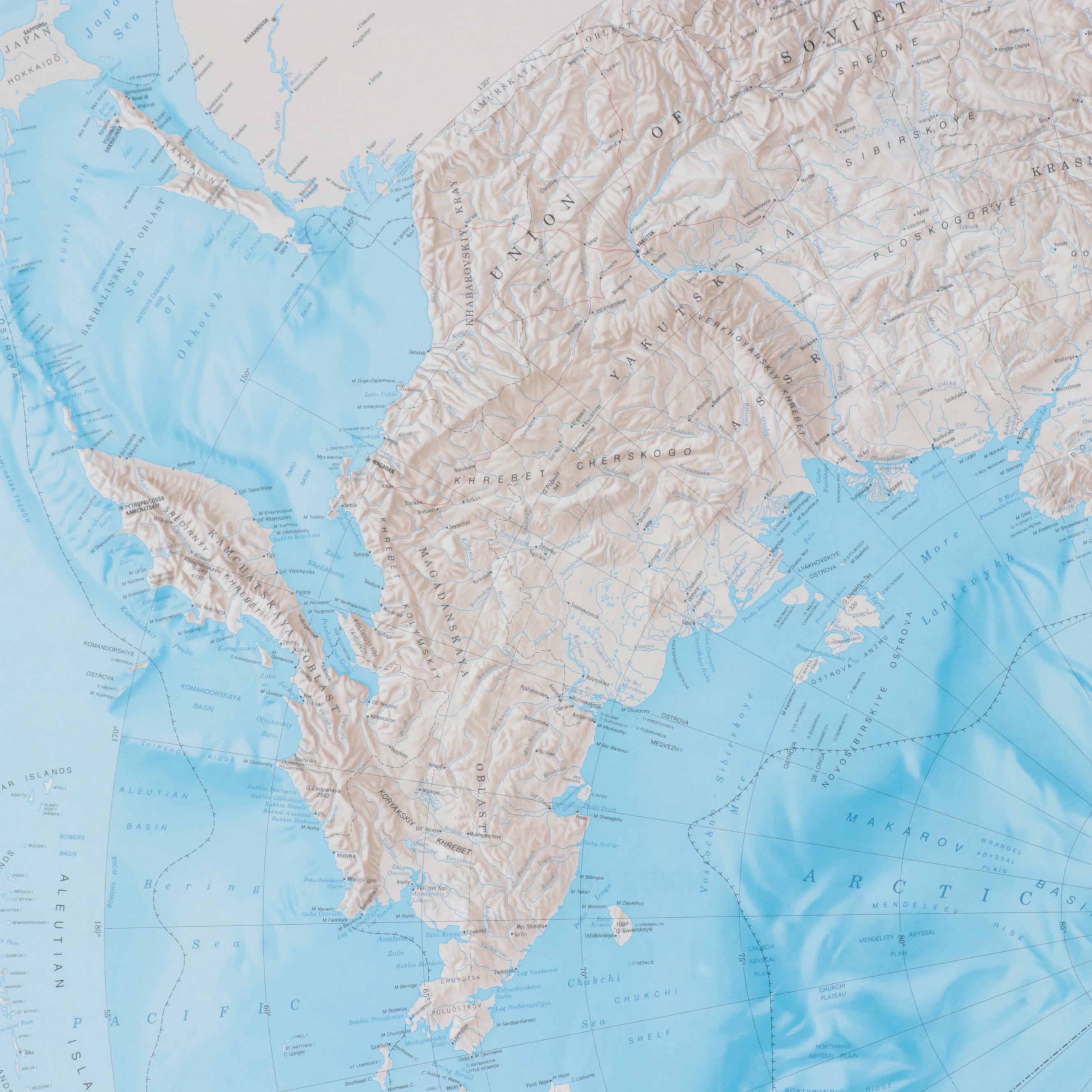 Offset Lithograph Map "Canada: North Circumpolar Region"