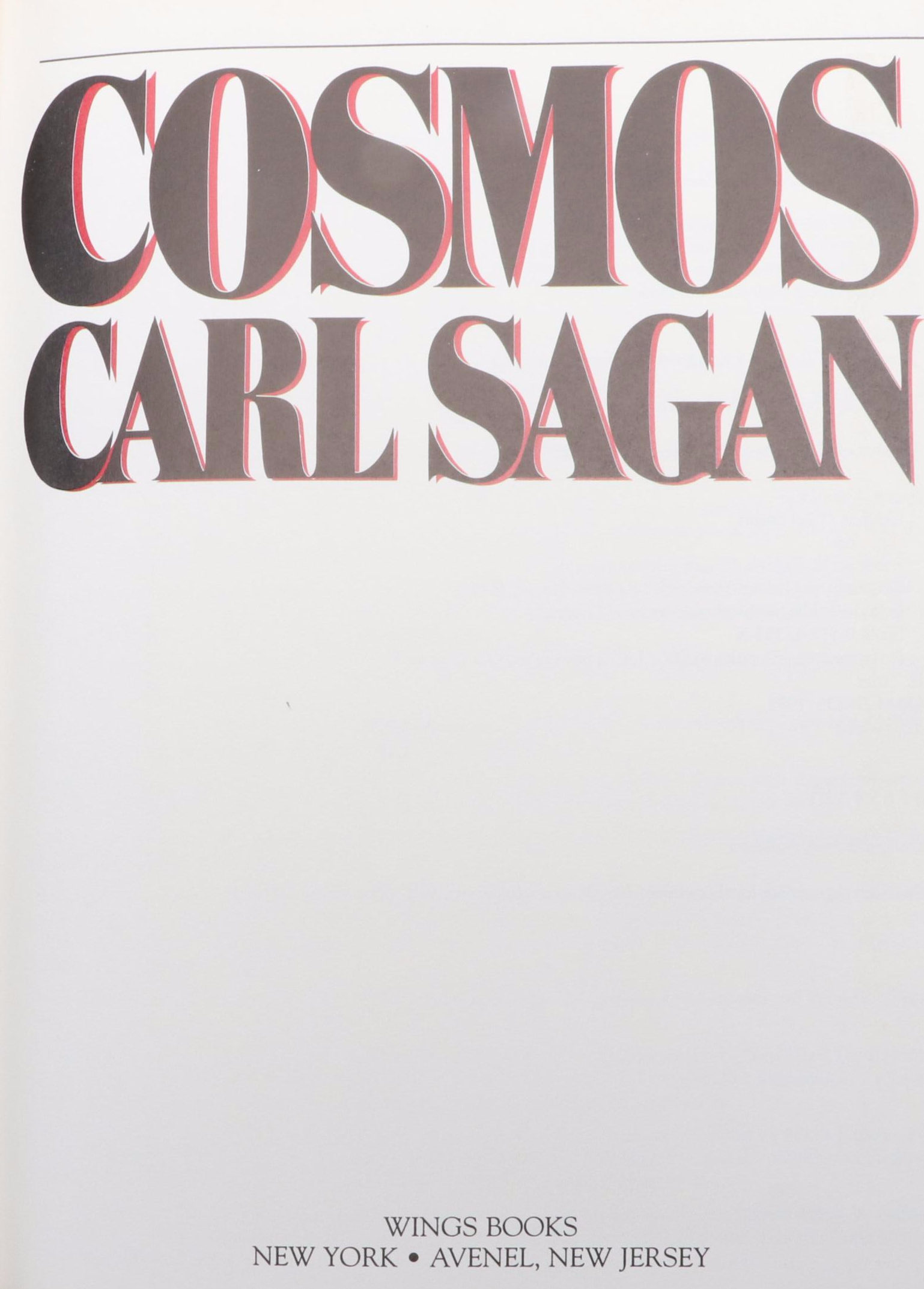 First Edition Thus "Cosmos" by Carl Sagan, 1995