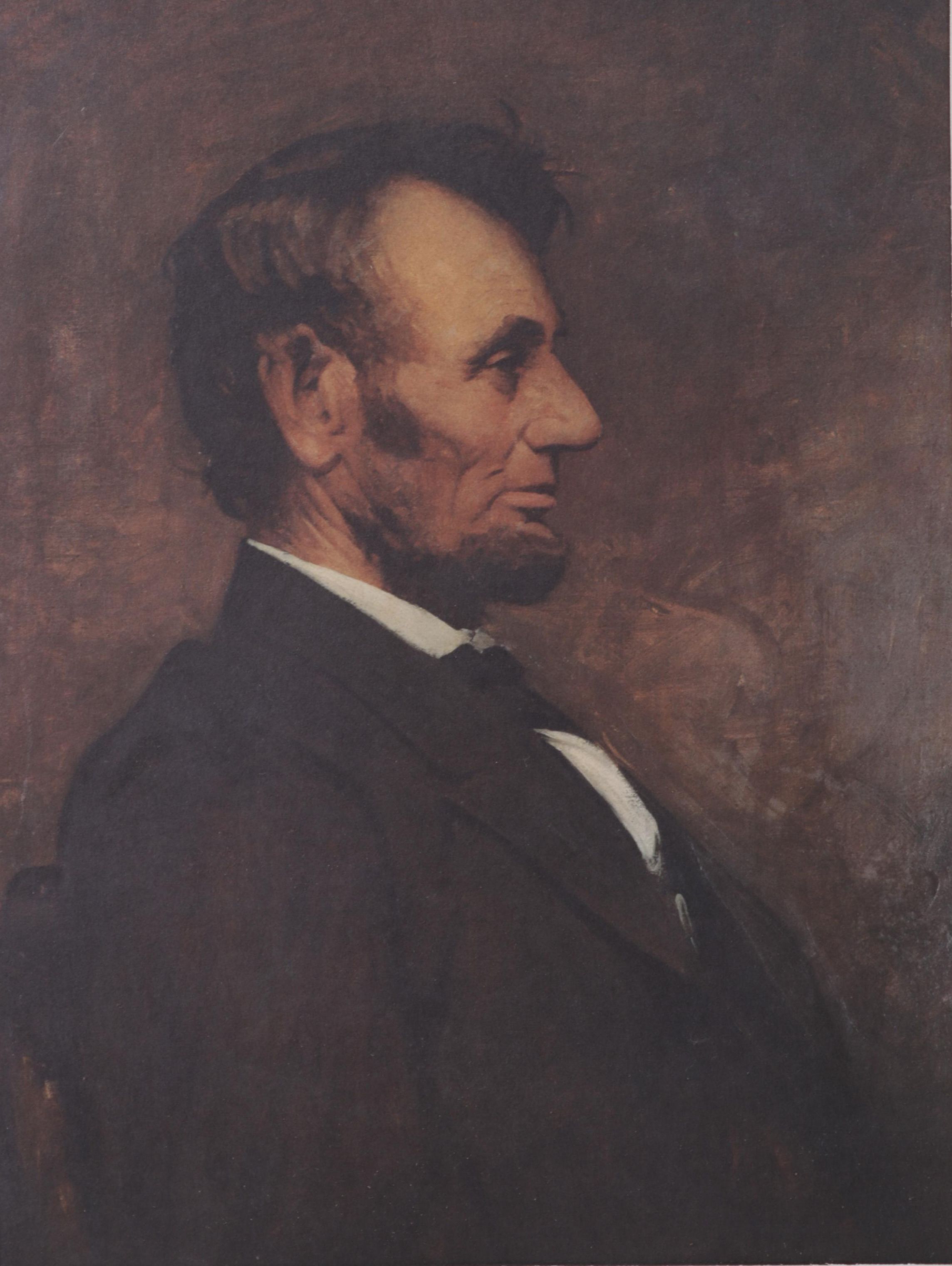 Offset Lithograph After Allen Tupper True "Abraham Lincoln," Late 20th Century