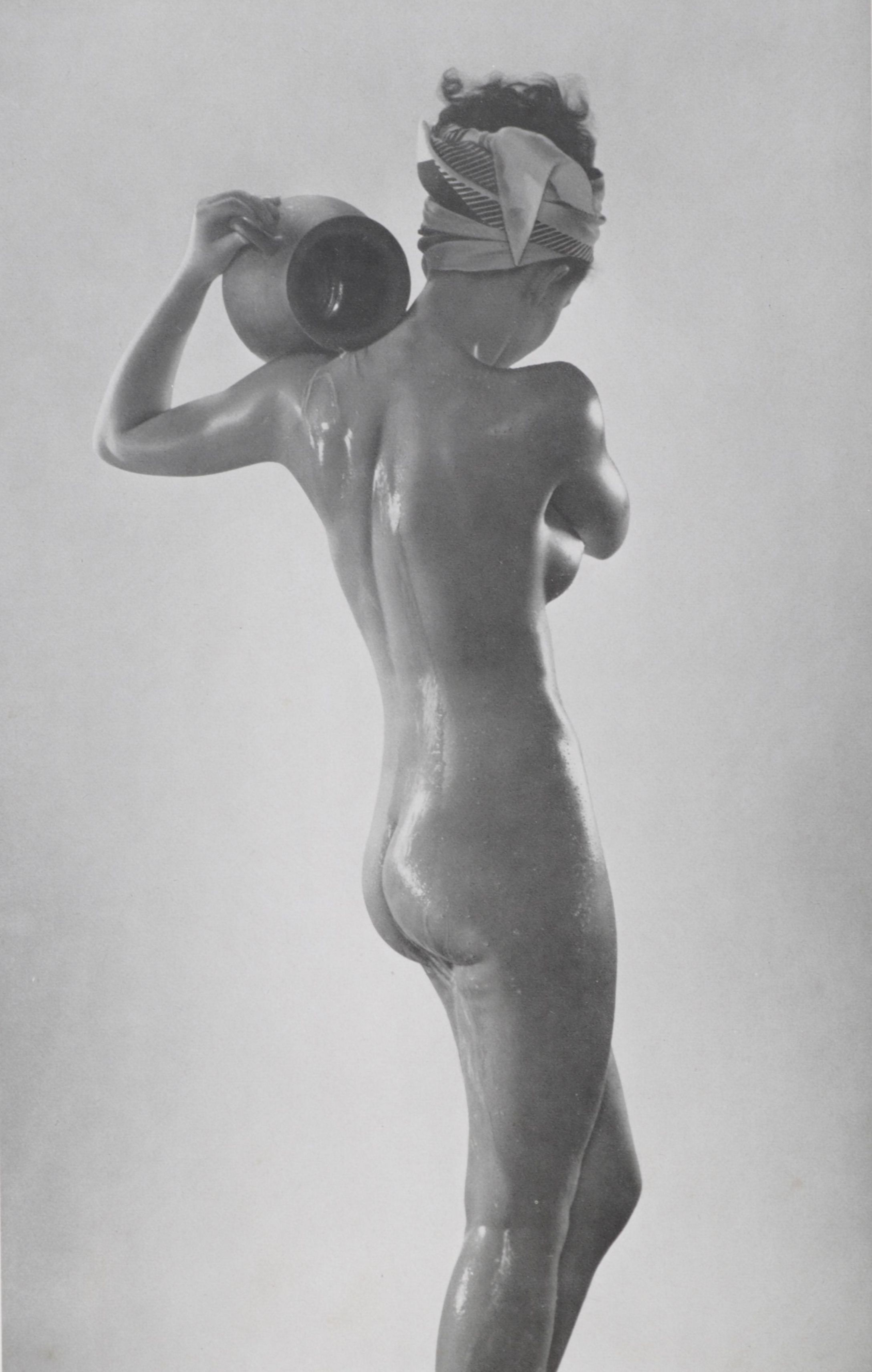 Bruno Schultz Nude Portrait Halftone From "Das Deutsche Aktwerk," Circa 1940