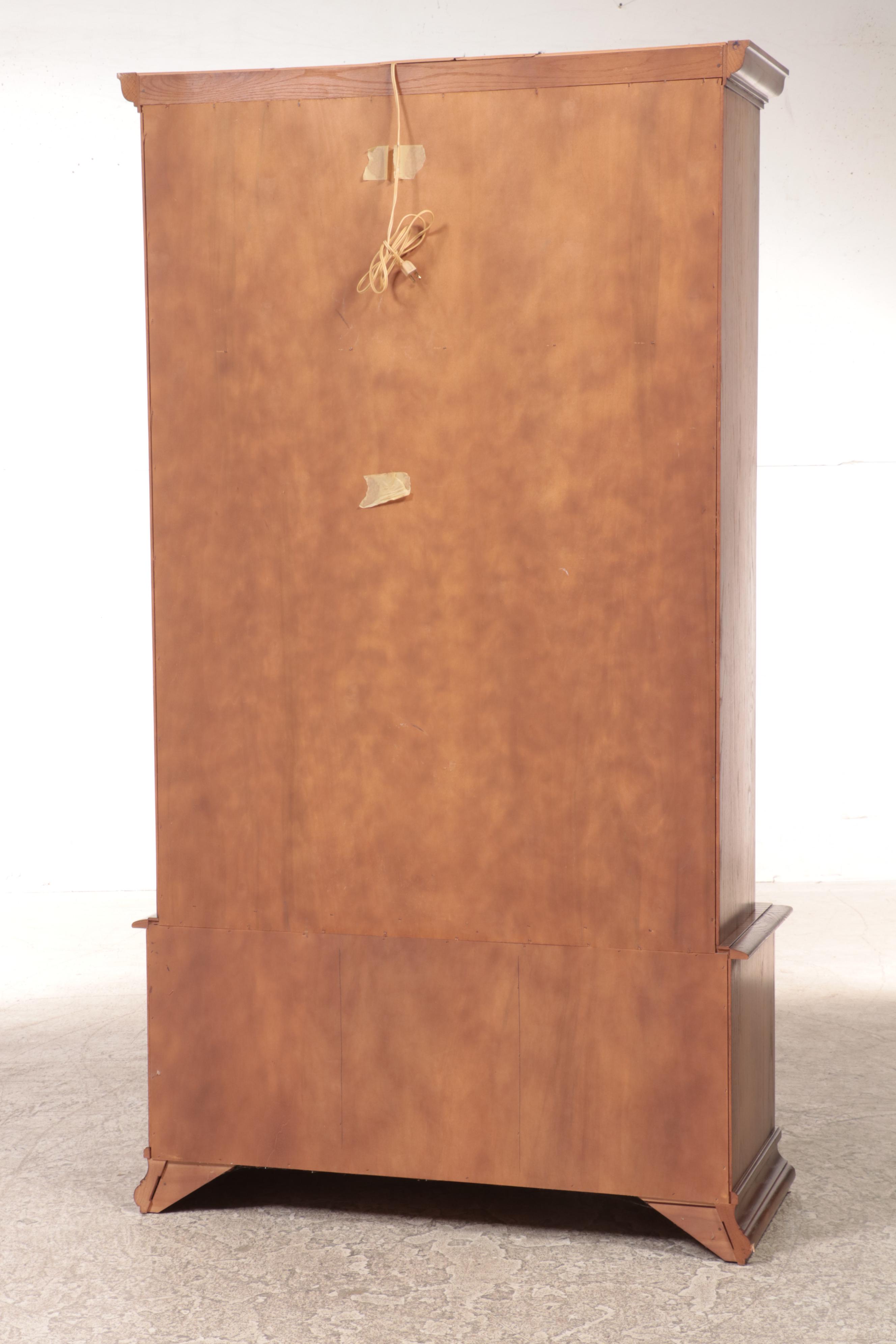 Jasper Cabinet Gothic Style Oak Gun Display Cabinet, Mid to Late 20th Century