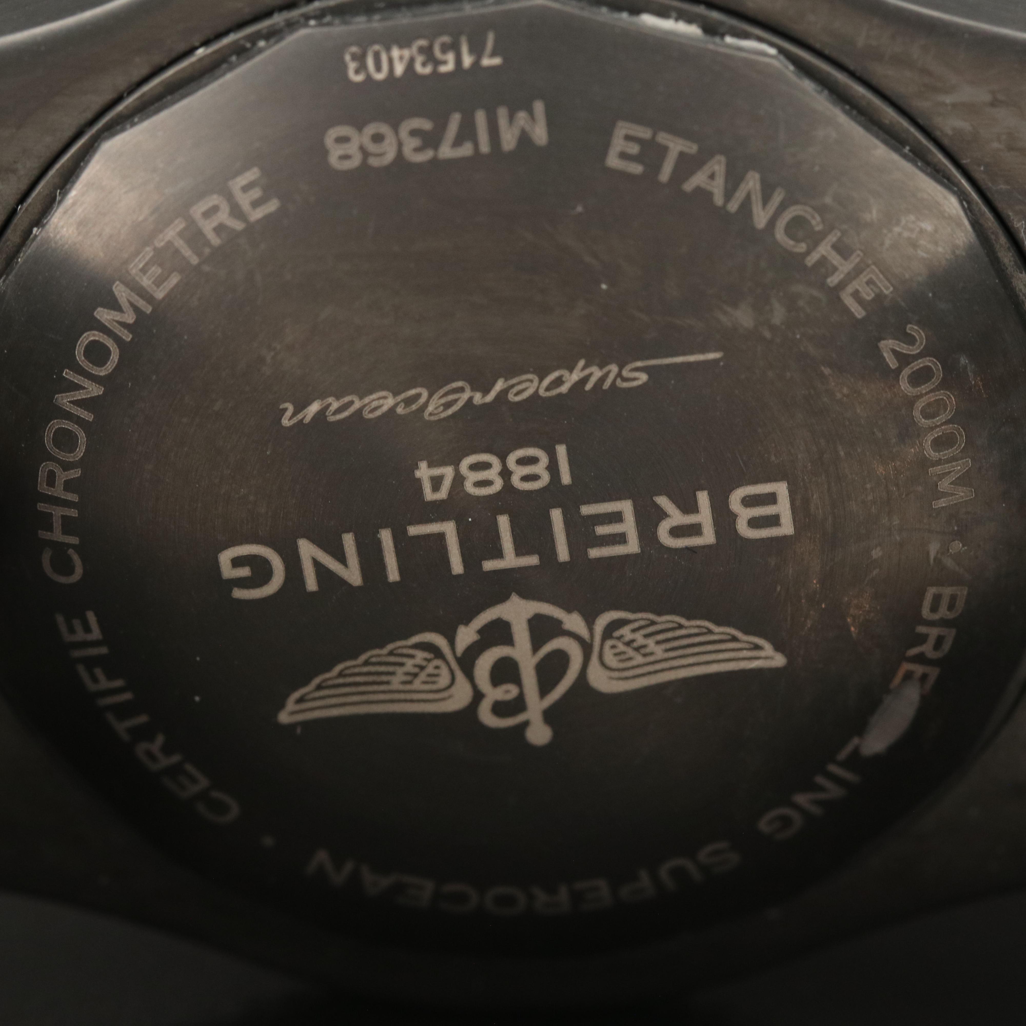 Breitling Superocean 46 Yellow Dial Automatic Watch