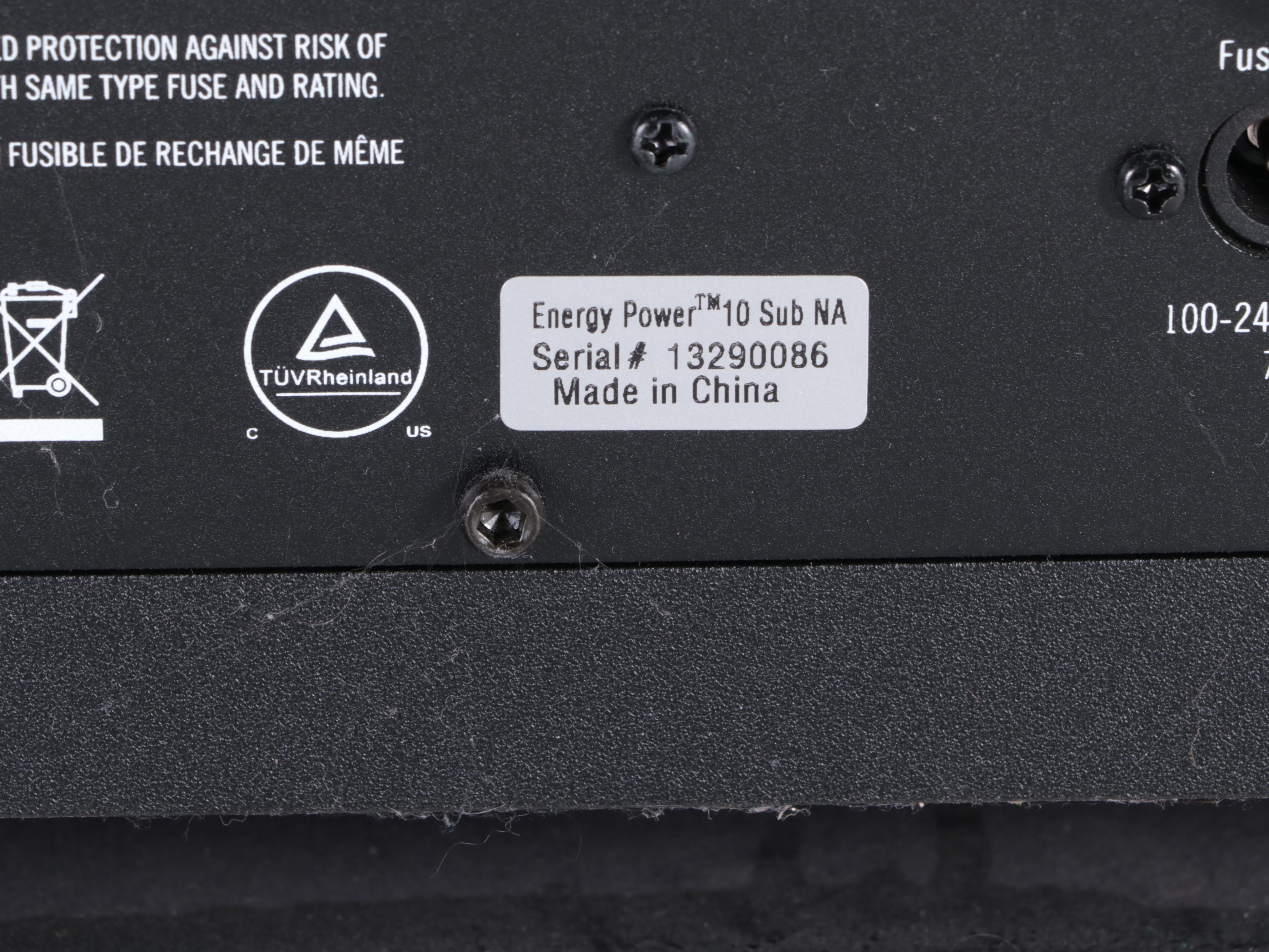 Onkyo TX-NR26 AV Receiver with Klipsch Energy Power 10 Sub Speaker