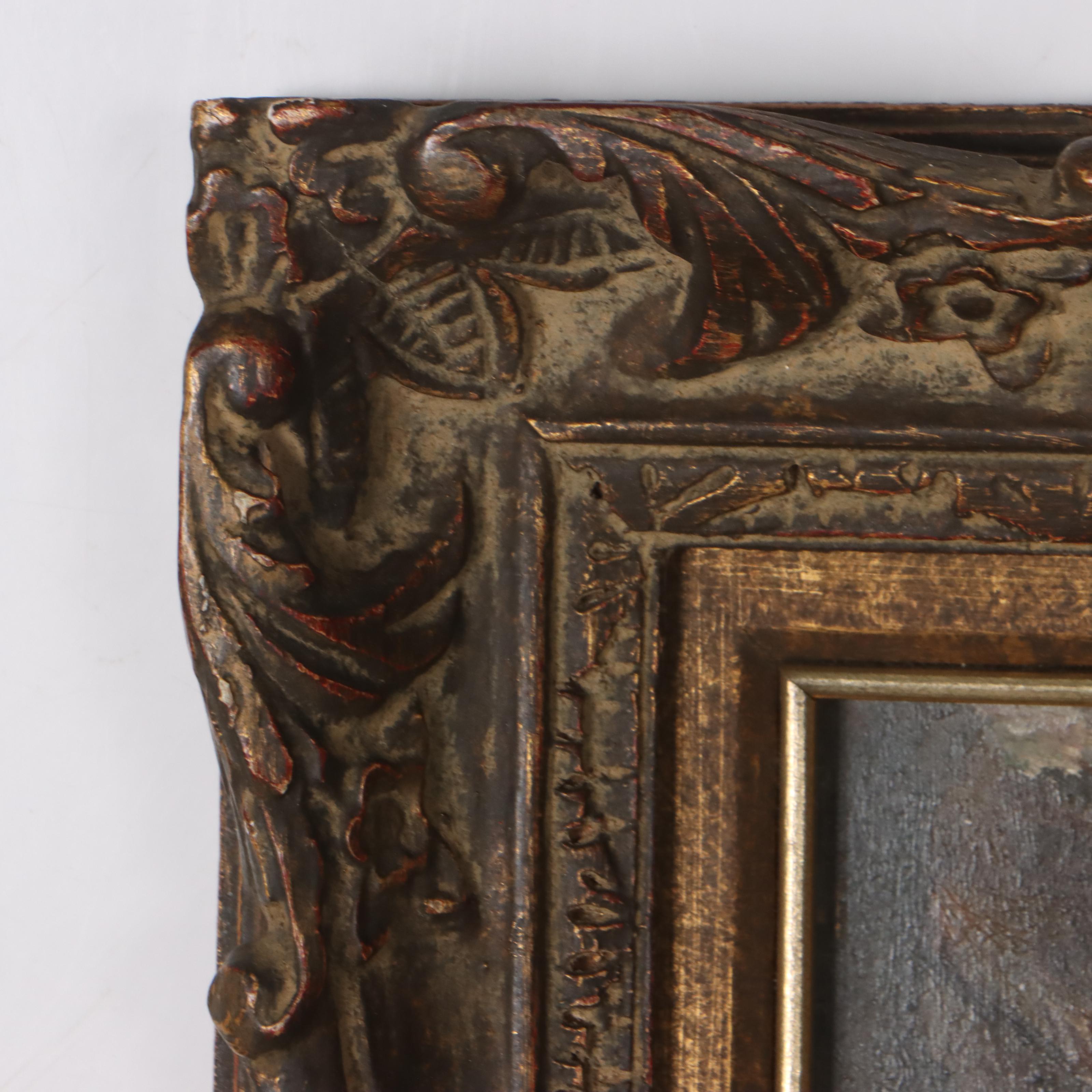 Benjamin James Bowen Oil Painting of Street Scene