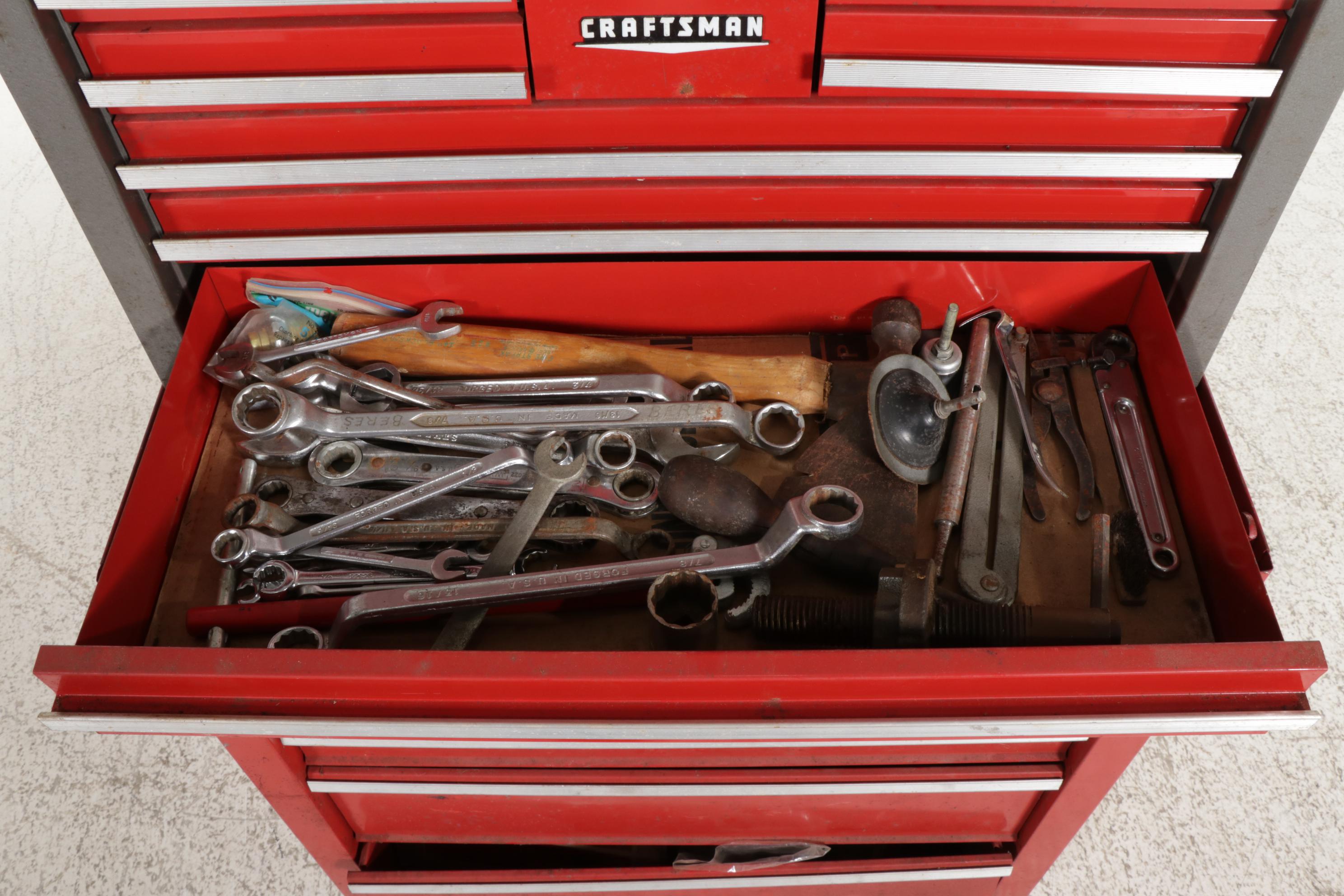 Sears Craftsman Tool Chests and Two Portable Tool Boxes, 20th Century
