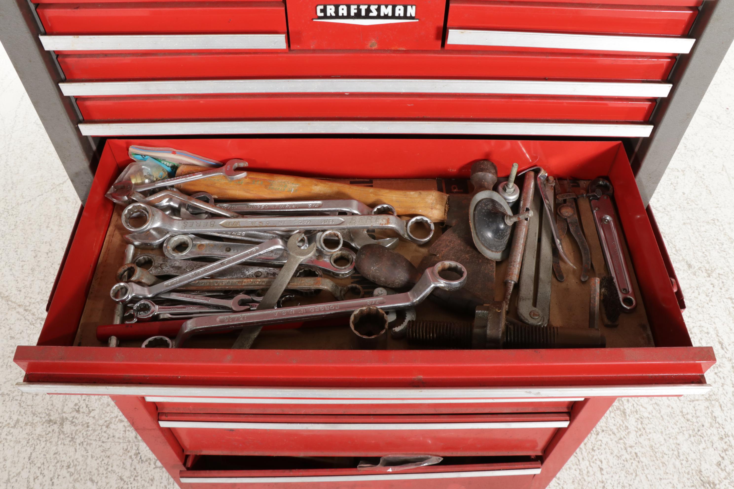 Sears Craftsman Tool Chests and Two Portable Tool Boxes, 20th Century