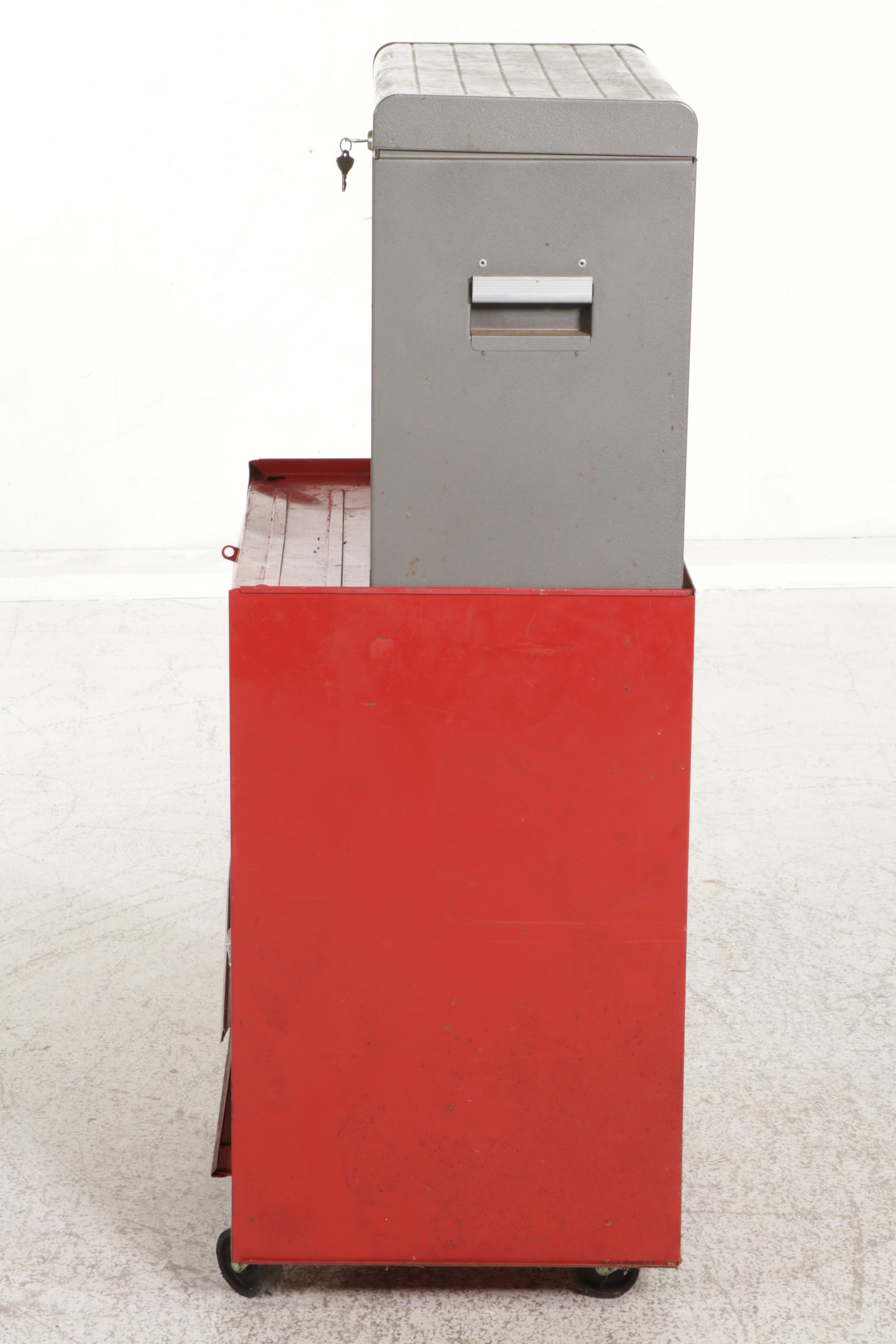 Sears Craftsman Tool Chests and Two Portable Tool Boxes, 20th Century