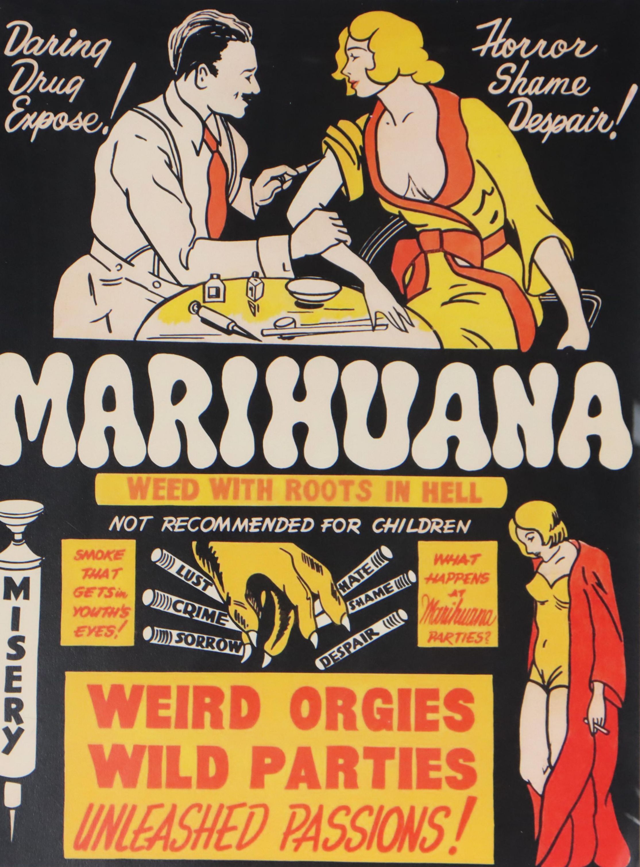 Offset Lithograph After Vintage Propaganda Poster "Marihuana"