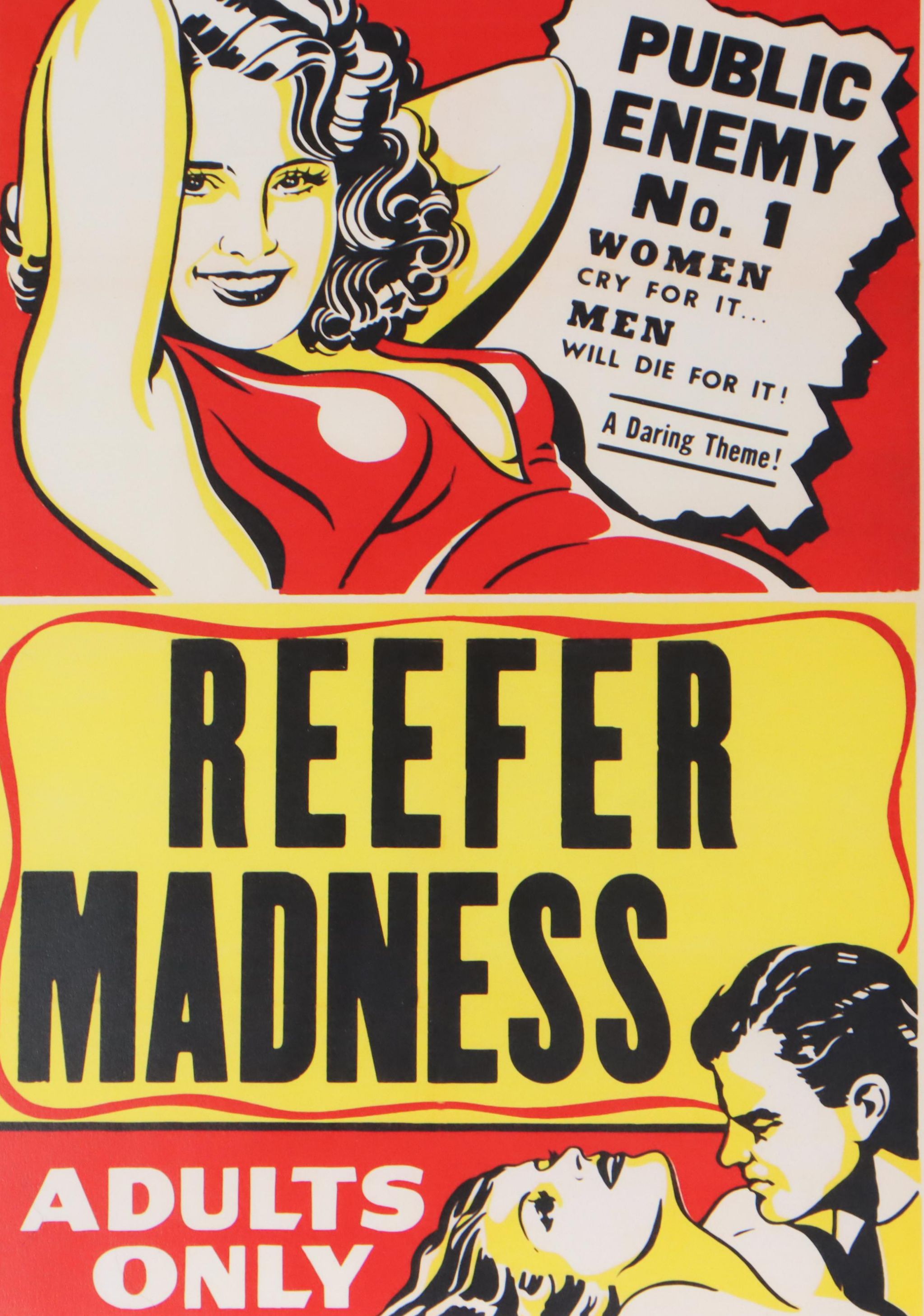 Offset Lithograph After Vintage Marijuana Propaganda Poster "Reefer Madness"