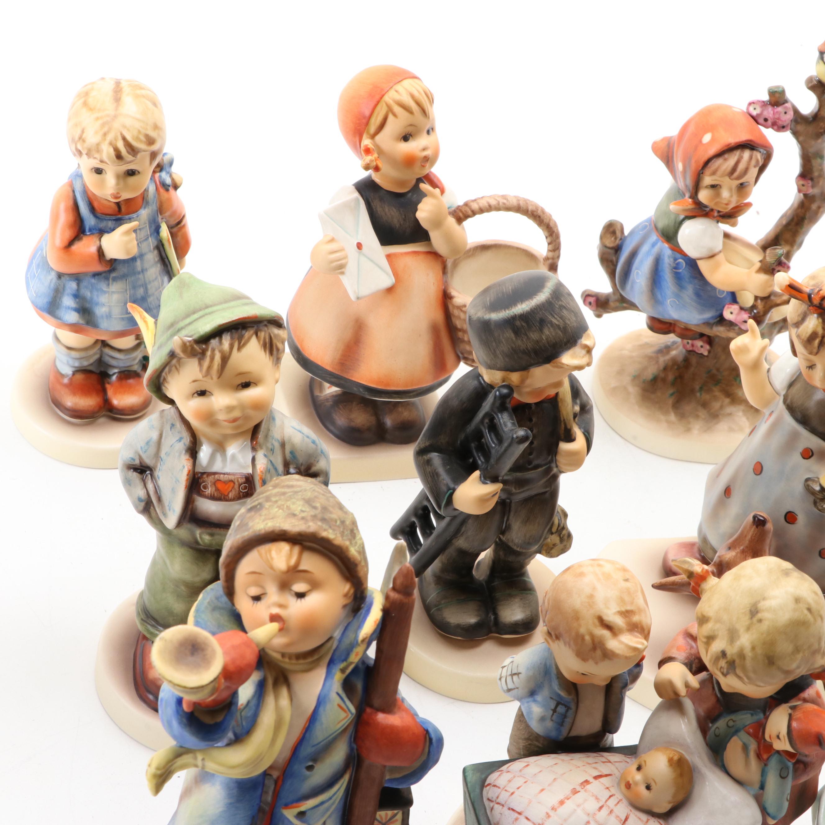 Goebel M. I. Hummel Club "Little Visitor" and More Porcelain Hummel Figurines