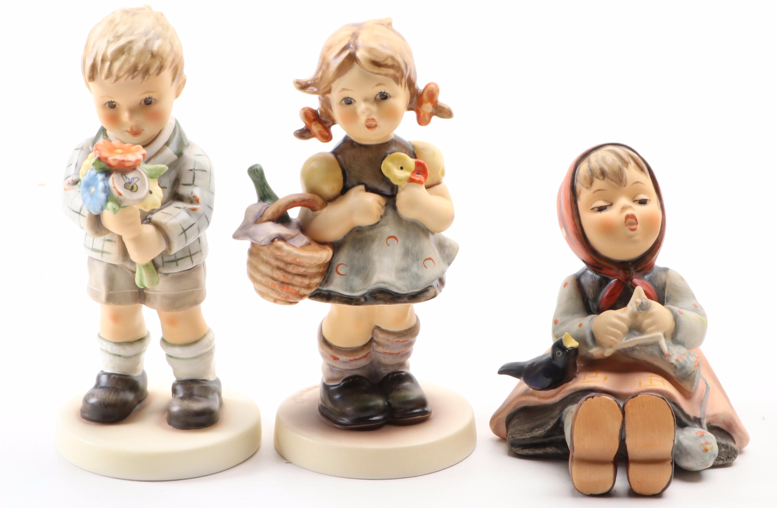 Goebel M. I. Hummel Club "Little Visitor" and More Porcelain Hummel Figurines