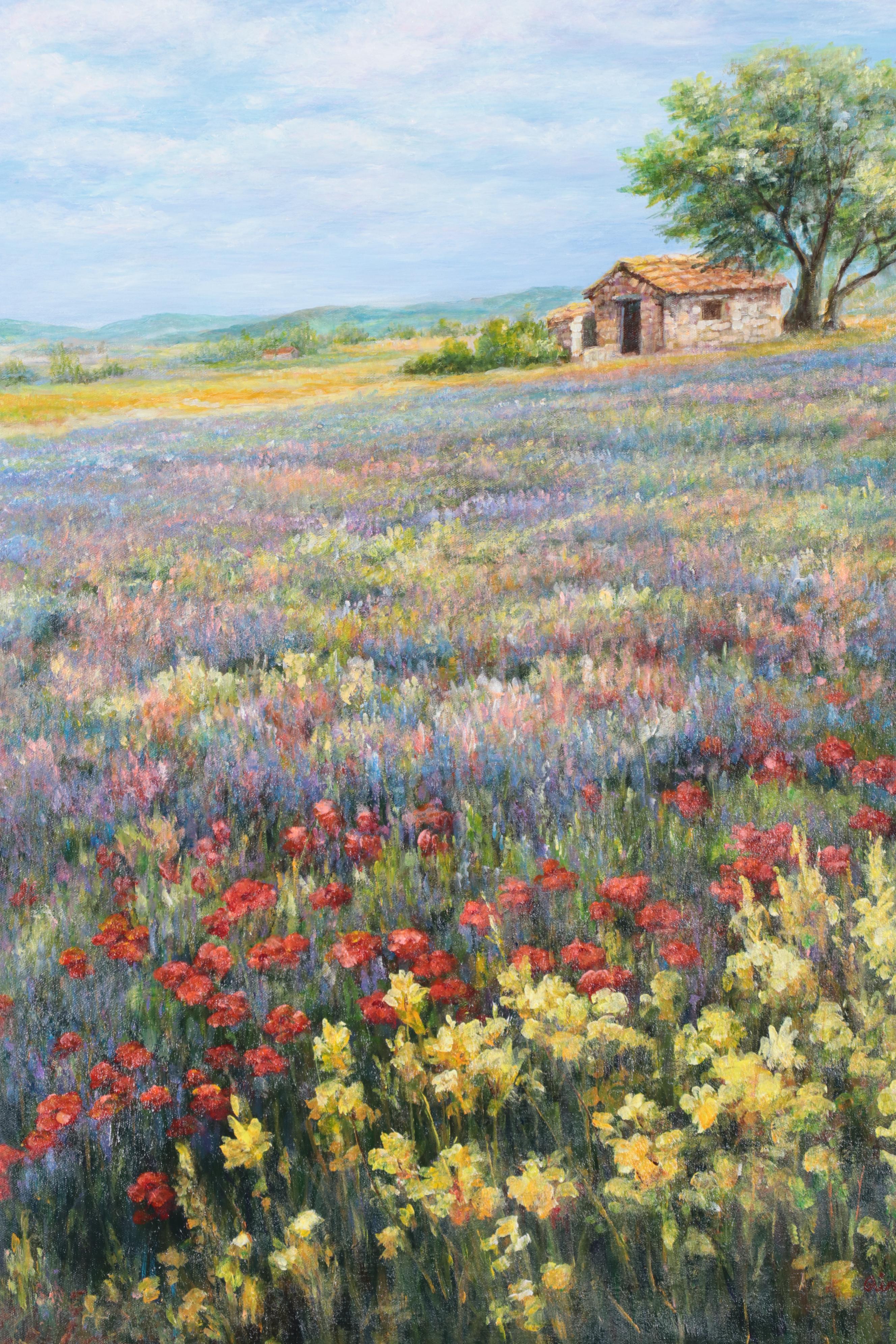 Qinghua Landscape Oil Painting