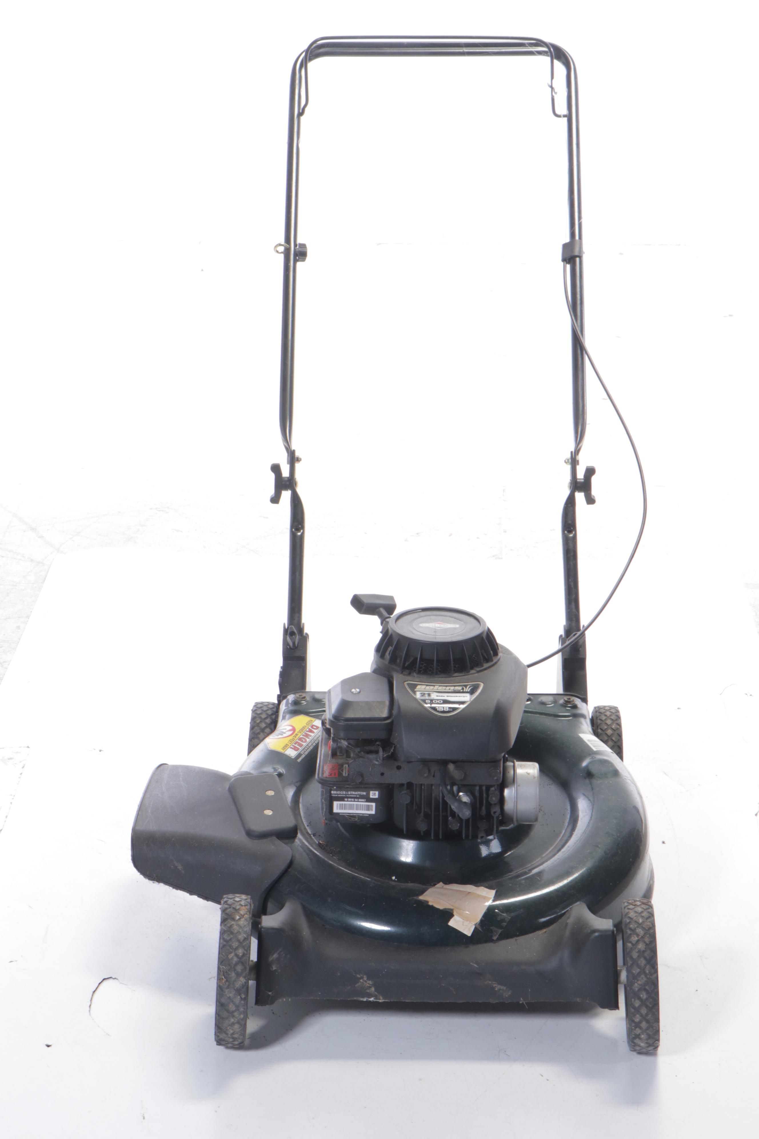 Bolens 21" Side Discharge Push Lawnmower with Bag