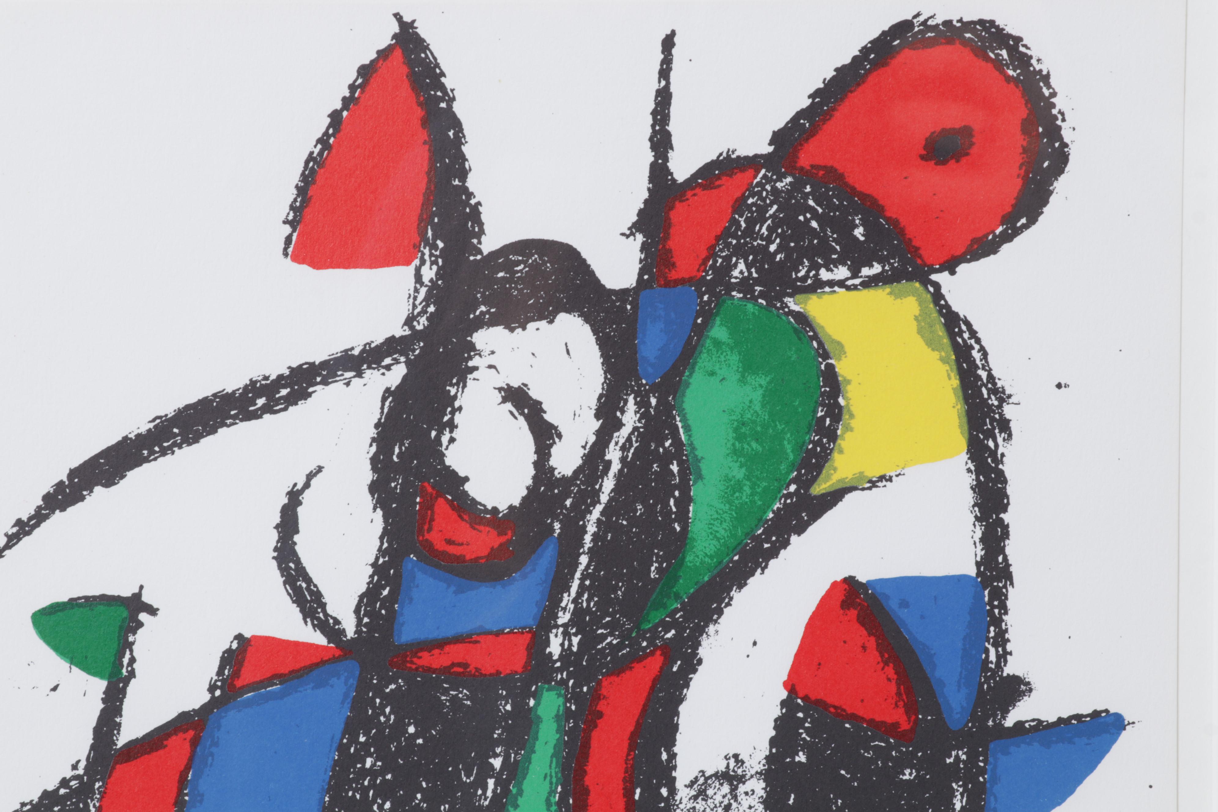 Joan Miró Color Lithograph From "Miró Lithographe II," 1975