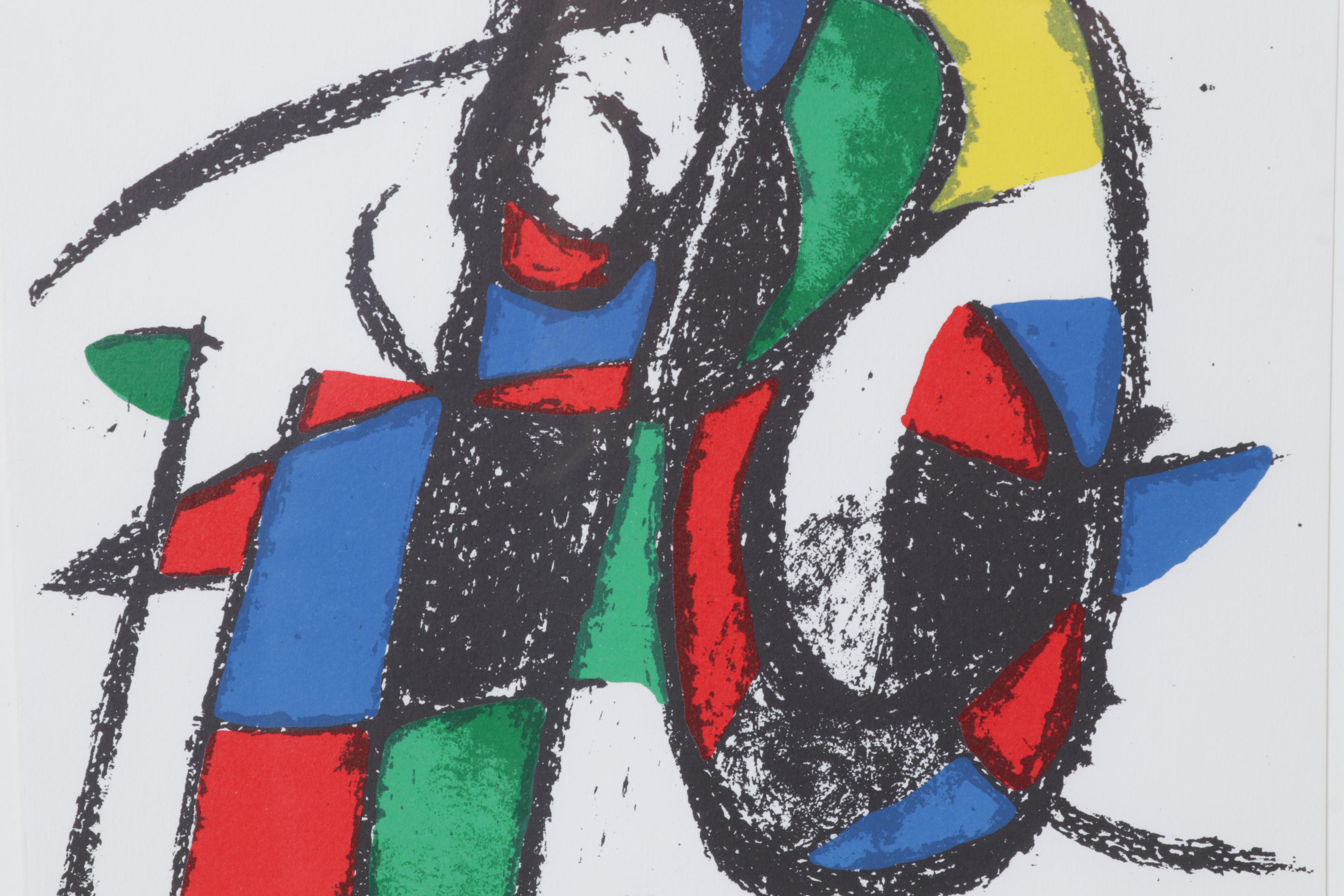 Joan Miró Color Lithograph From "Miró Lithographe II," 1975