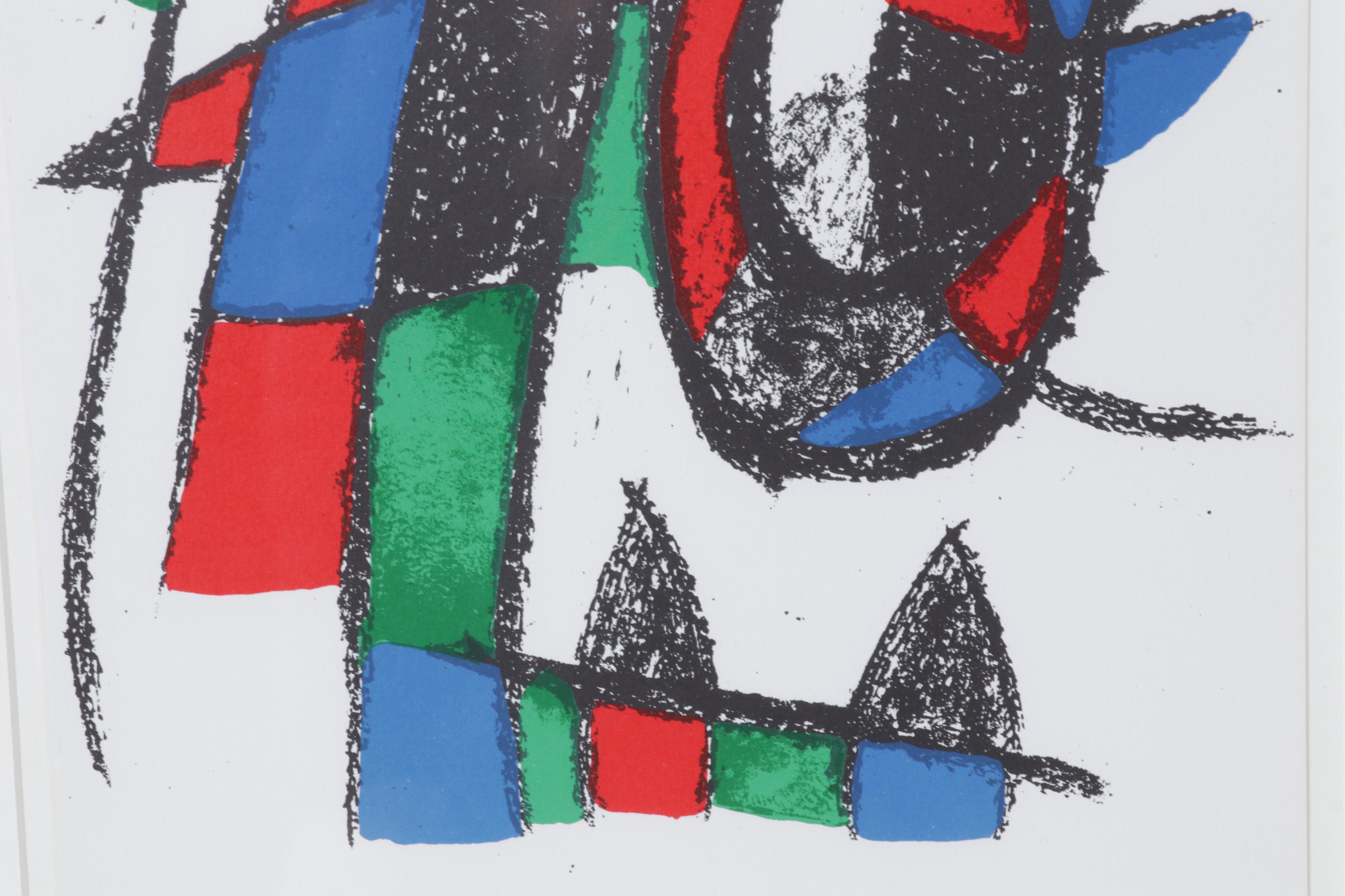 Joan Miró Color Lithograph From "Miró Lithographe II," 1975