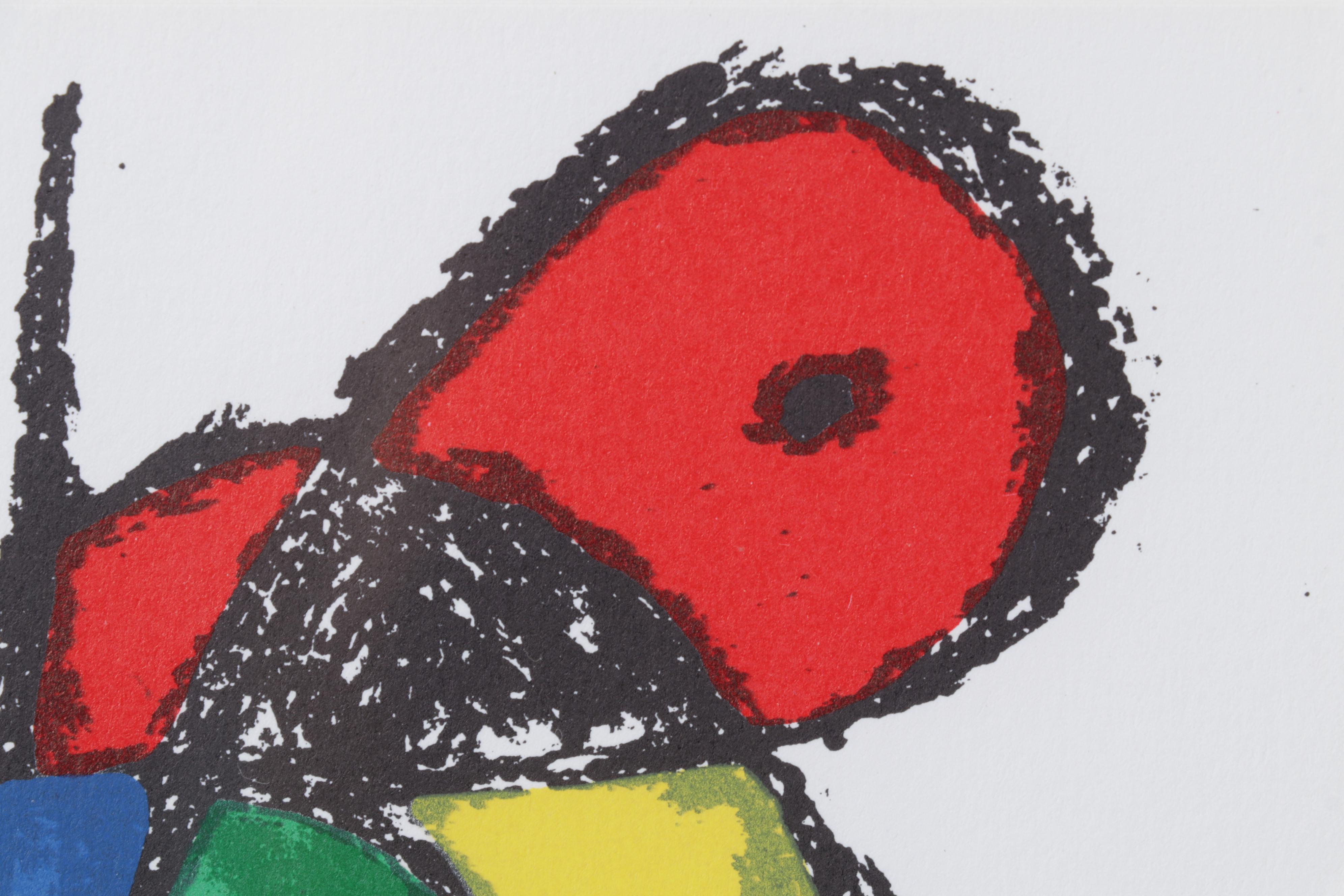 Joan Miró Color Lithograph From "Miró Lithographe II," 1975