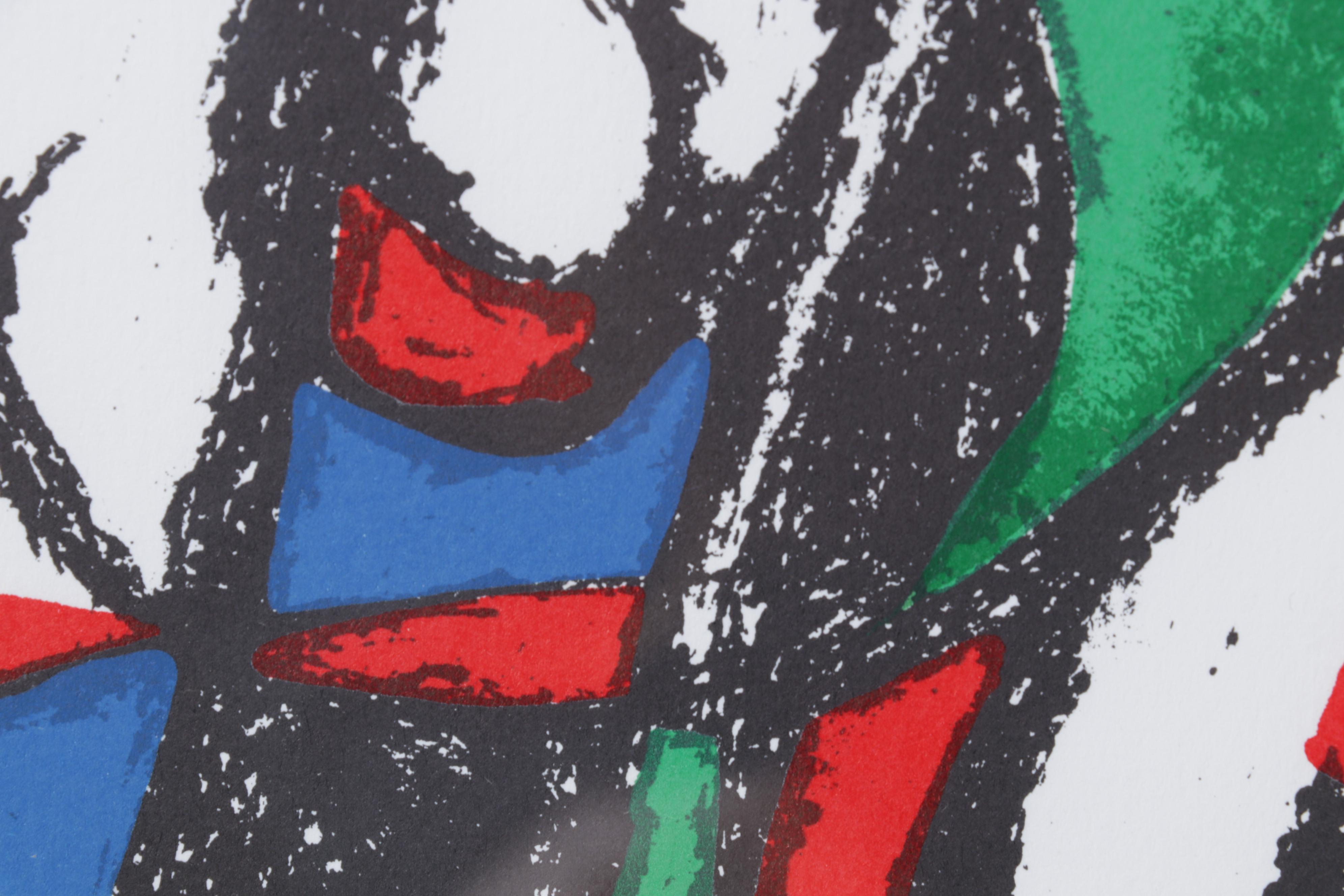 Joan Miró Color Lithograph From "Miró Lithographe II," 1975